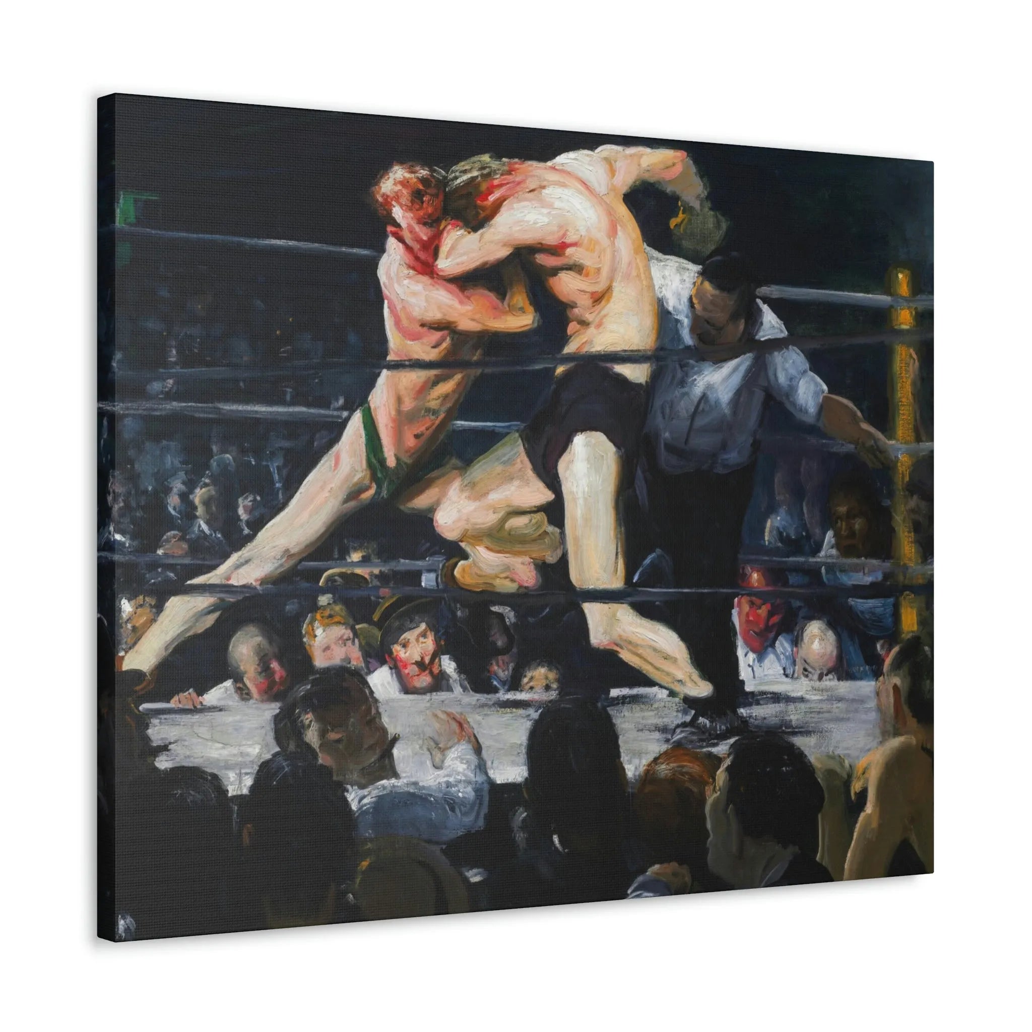 Stag at Sharkey’s George Bellows Art Canvas Gallery Wraps