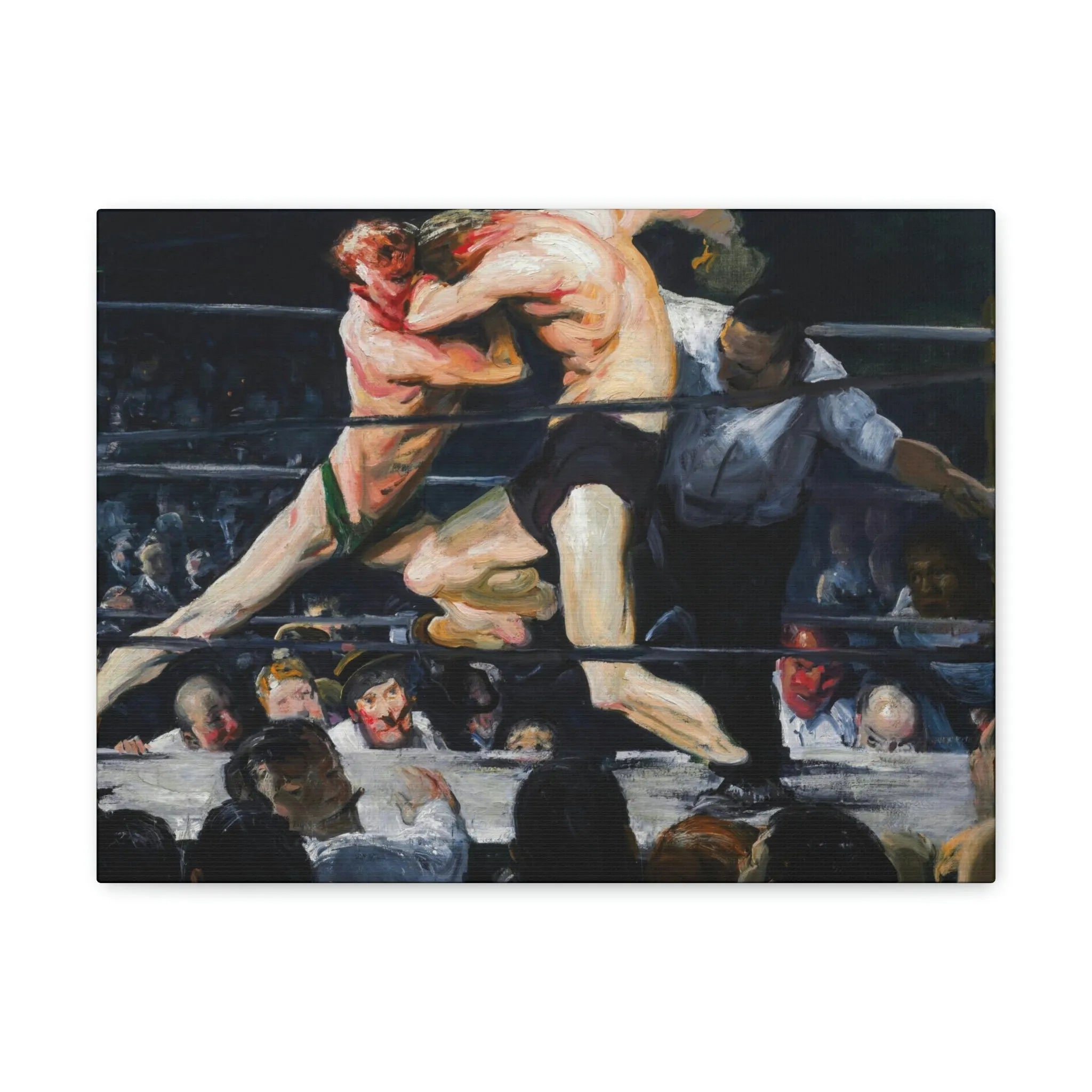 Stag at Sharkey’s George Bellows Art Canvas Gallery Wraps