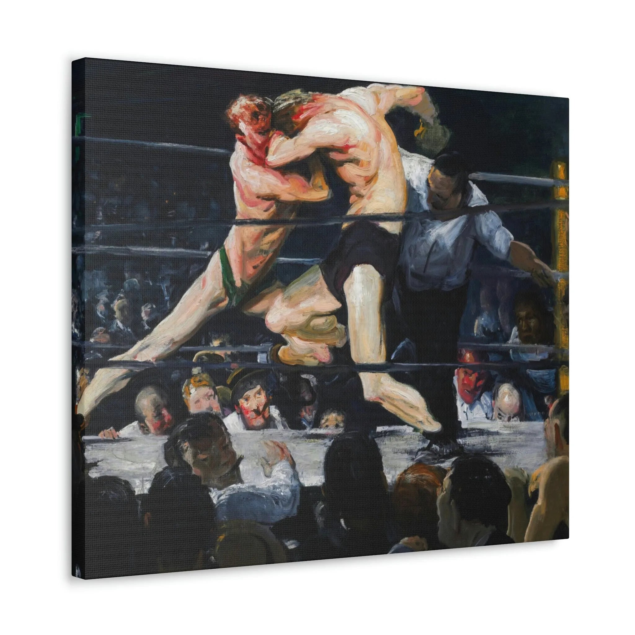 Stag at Sharkey’s George Bellows Art Canvas Gallery Wraps
