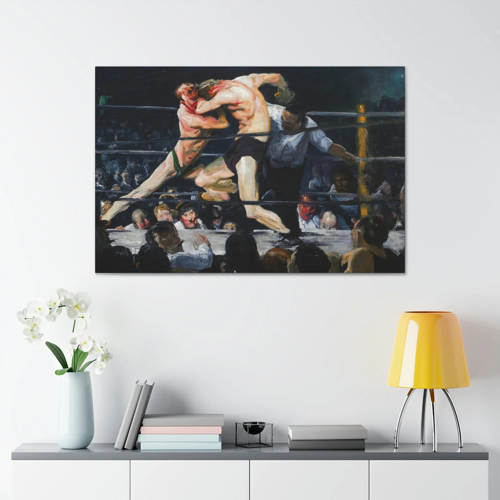 Stag at Sharkey’s George Bellows Art Canvas Gallery Wraps