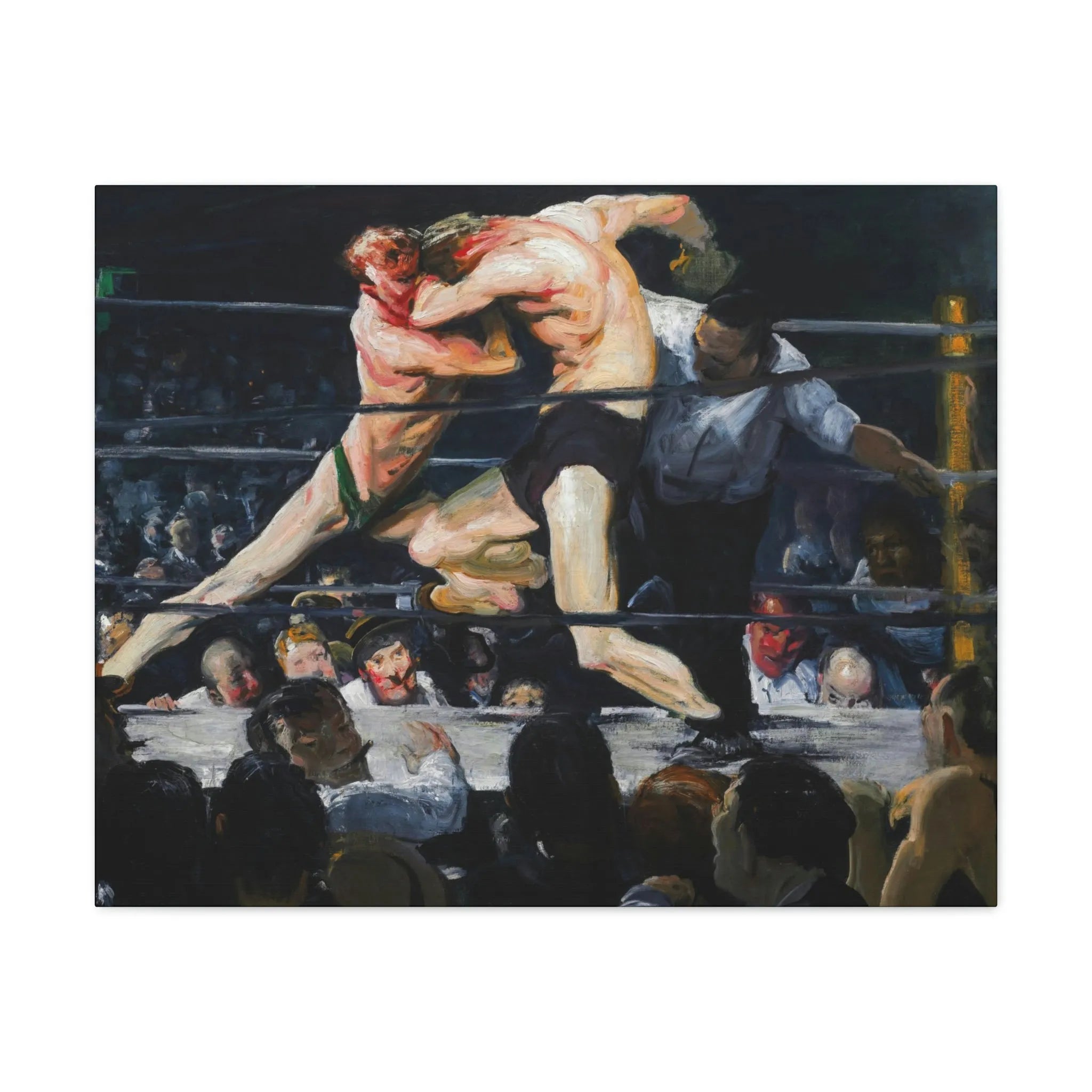 Stag at Sharkey’s George Bellows Art Canvas Gallery Wraps