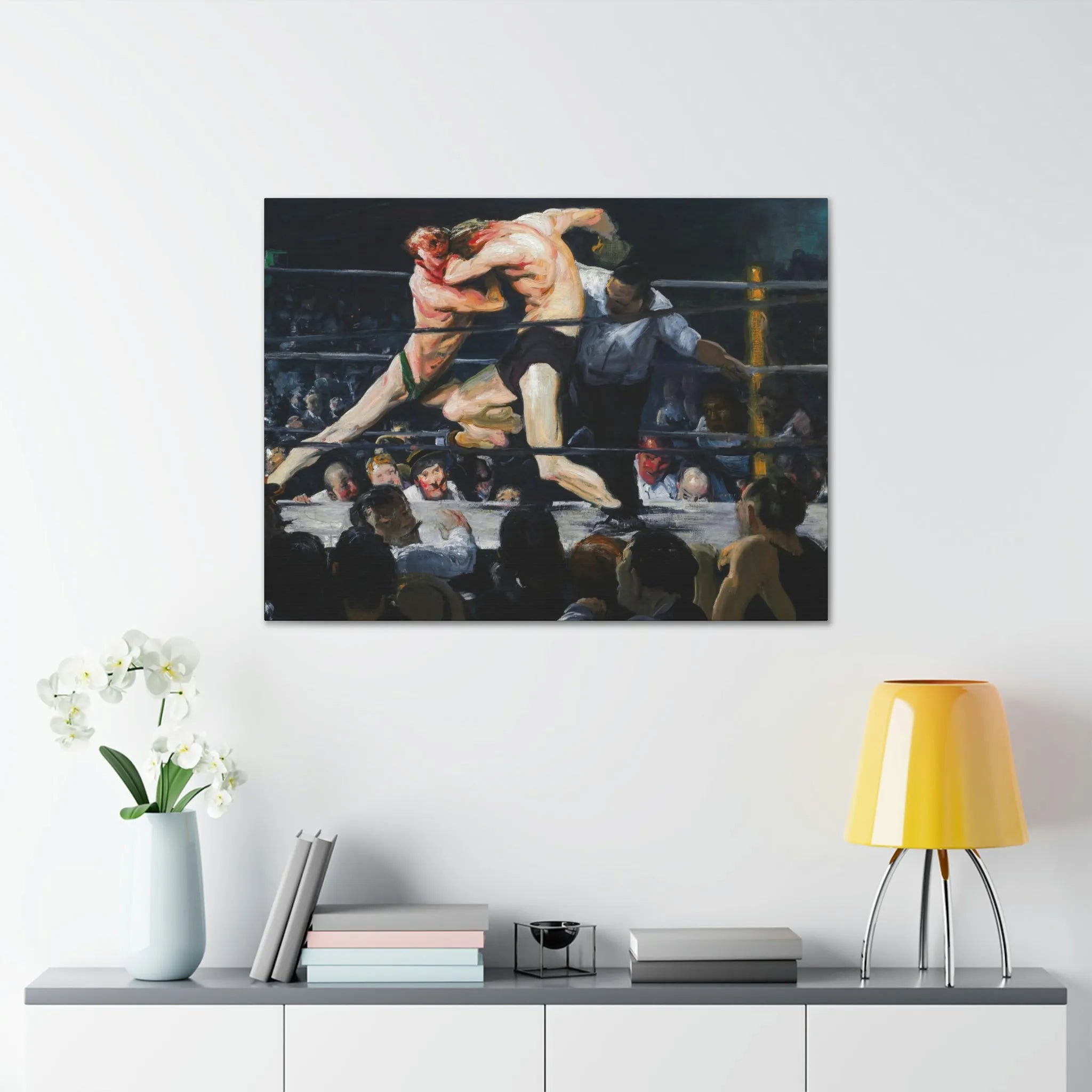 Stag at Sharkey’s George Bellows Art Canvas Gallery Wraps