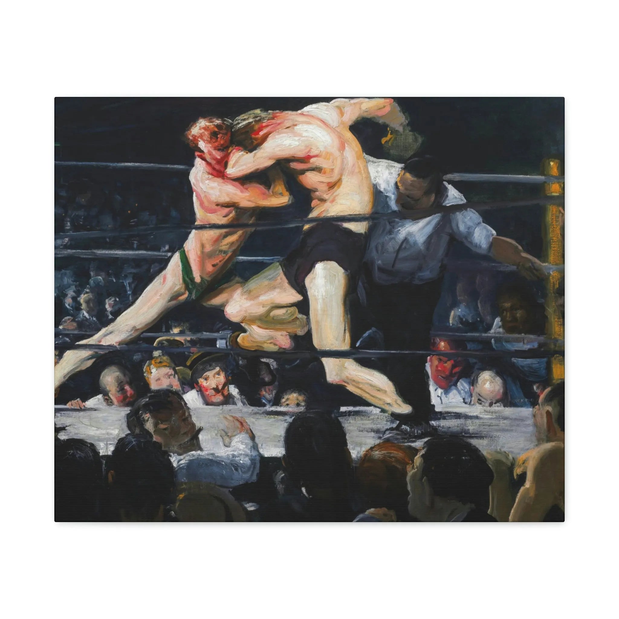 Stag at Sharkey’s George Bellows Art Canvas Gallery Wraps