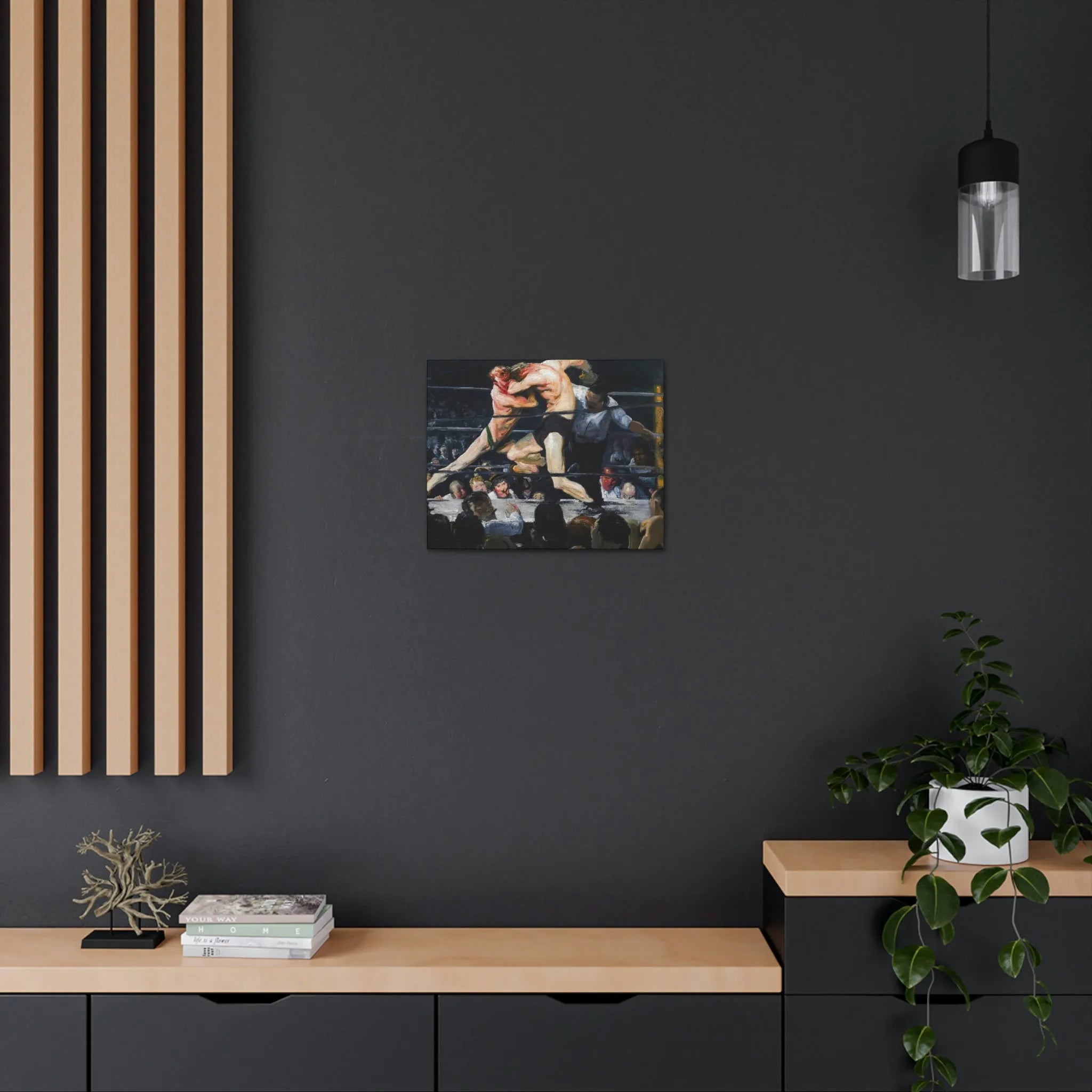 Stag at Sharkey’s George Bellows Art Canvas Gallery Wraps