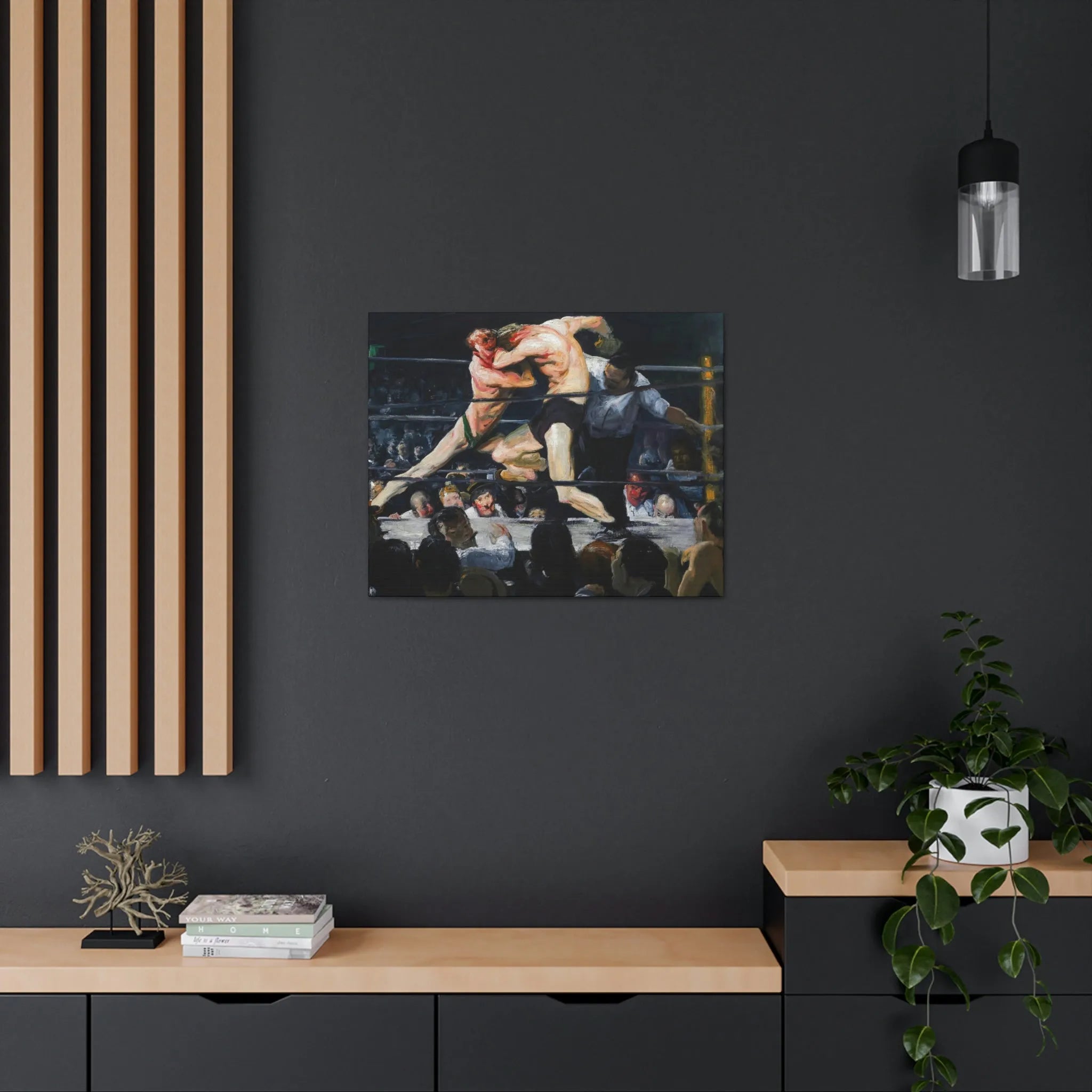 Stag at Sharkey’s George Bellows Art Canvas Gallery Wraps