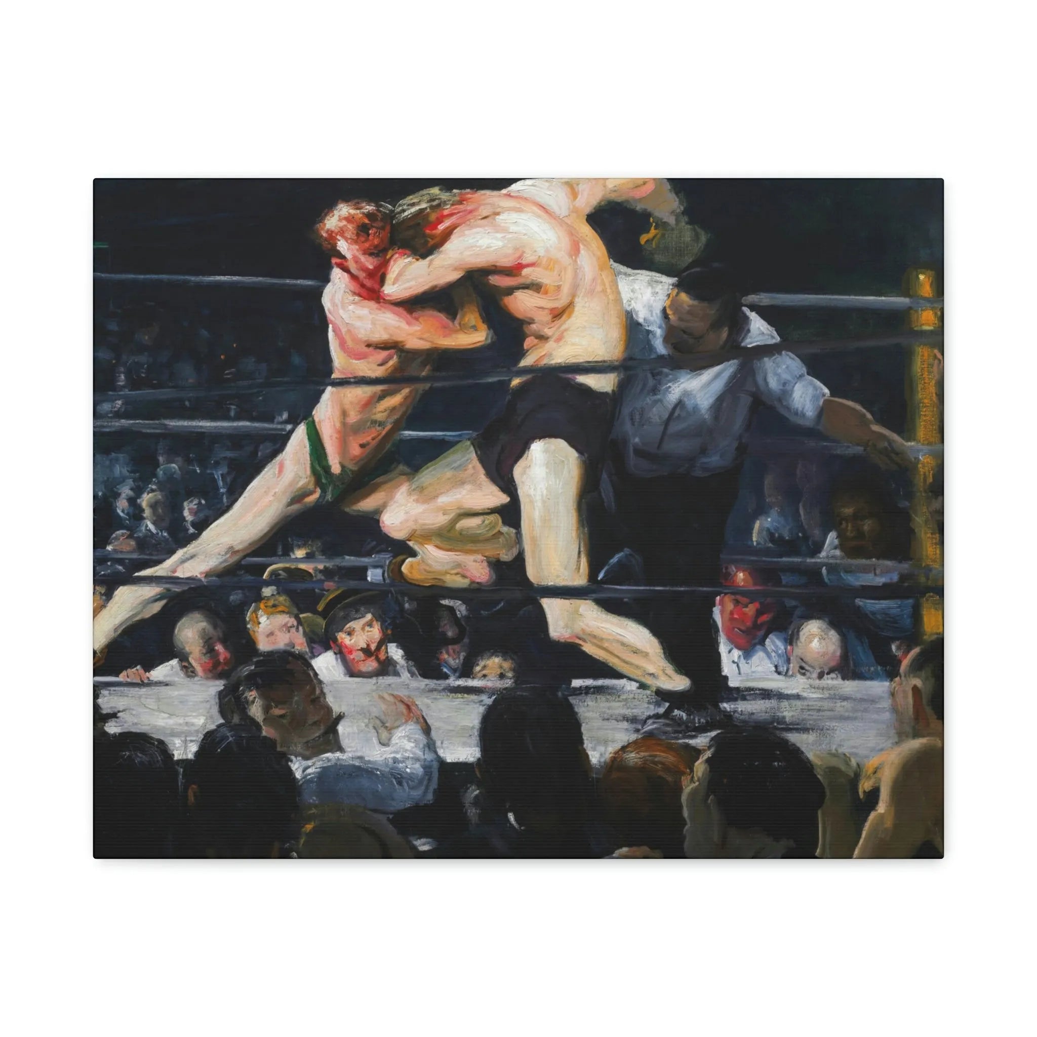 Stag at Sharkey’s George Bellows Art Canvas Gallery Wraps