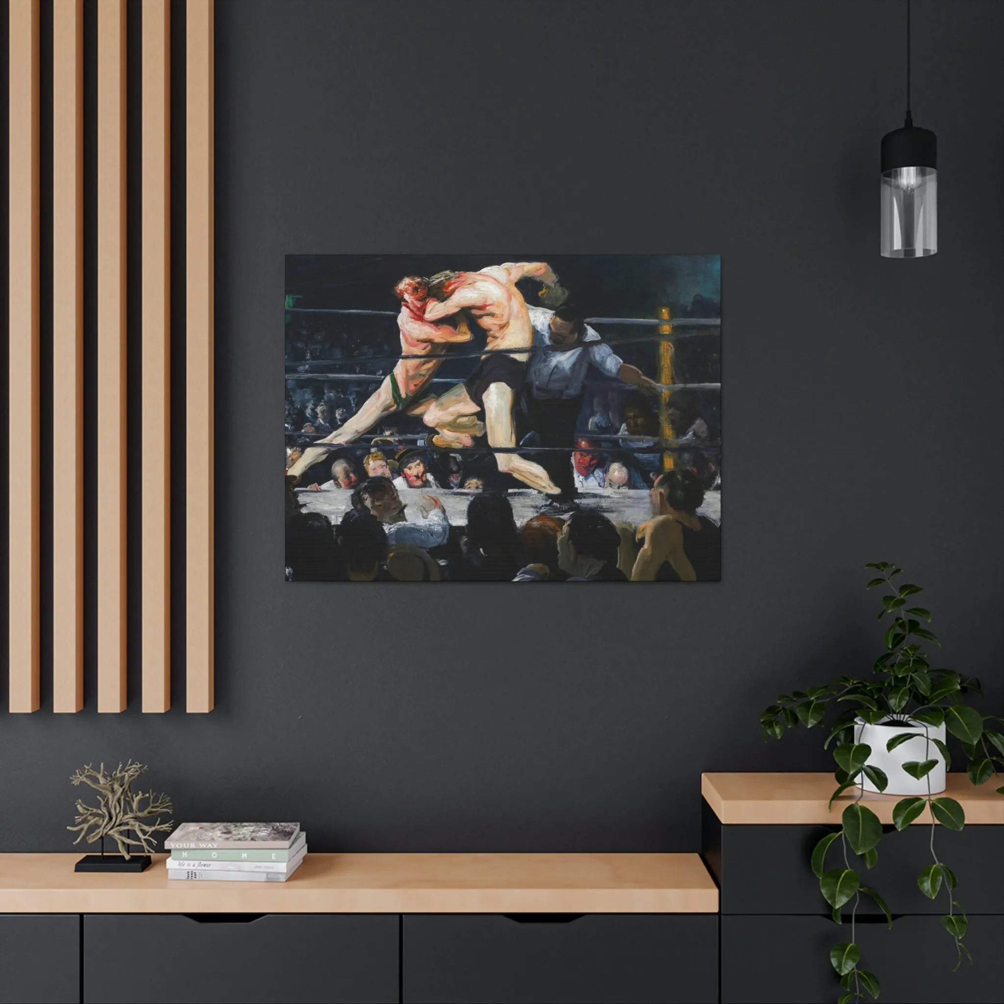 Stag at Sharkey’s George Bellows Art Canvas Gallery Wraps
