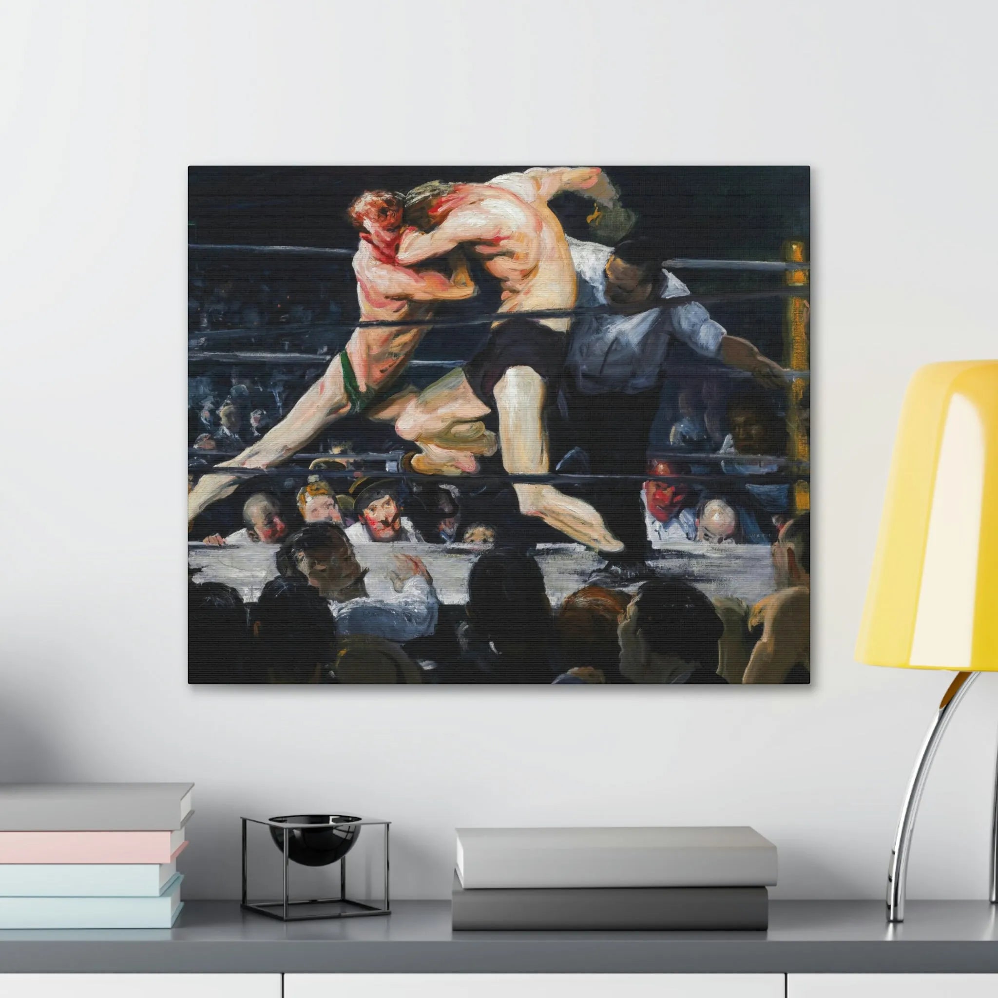 Stag at Sharkey’s George Bellows Art Canvas Gallery Wraps