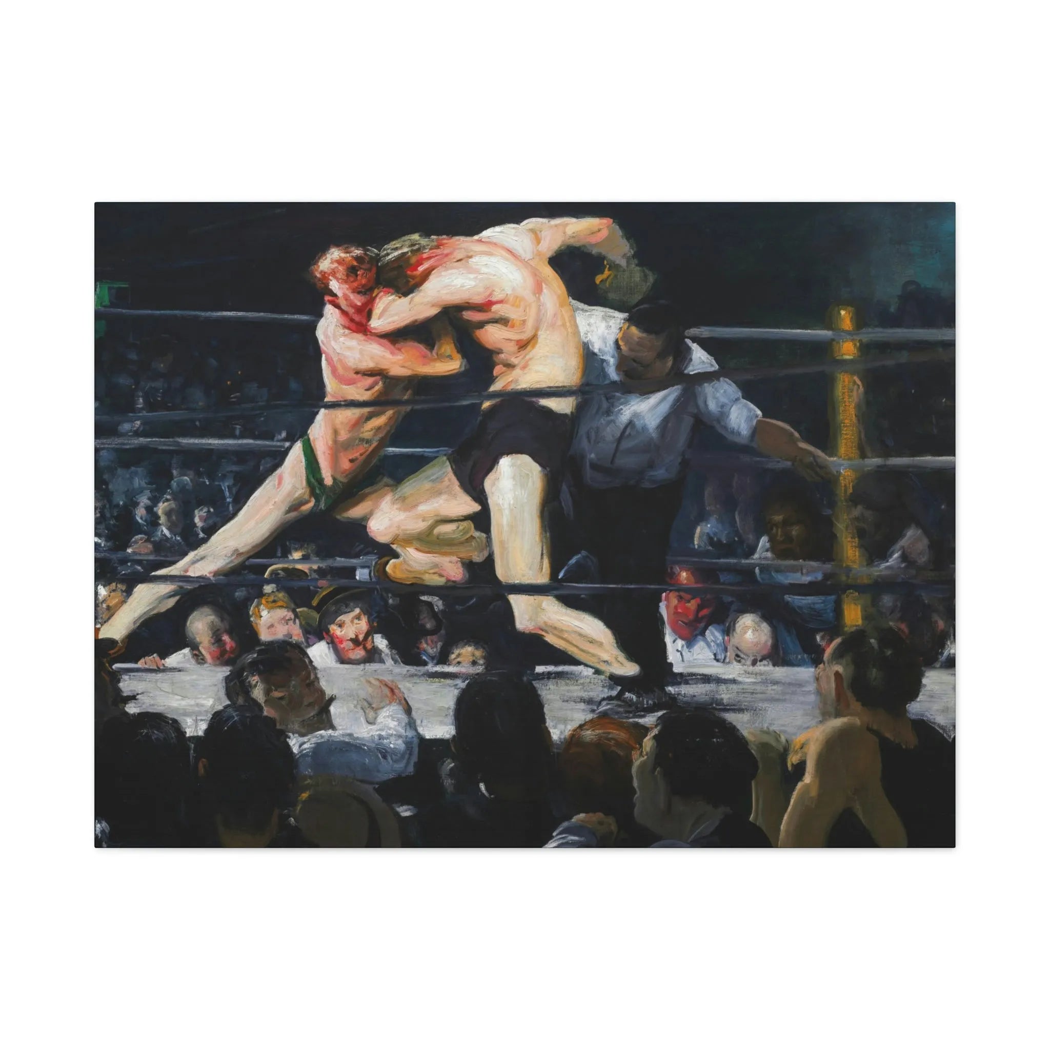Stag at Sharkey’s George Bellows Art Canvas Gallery Wraps