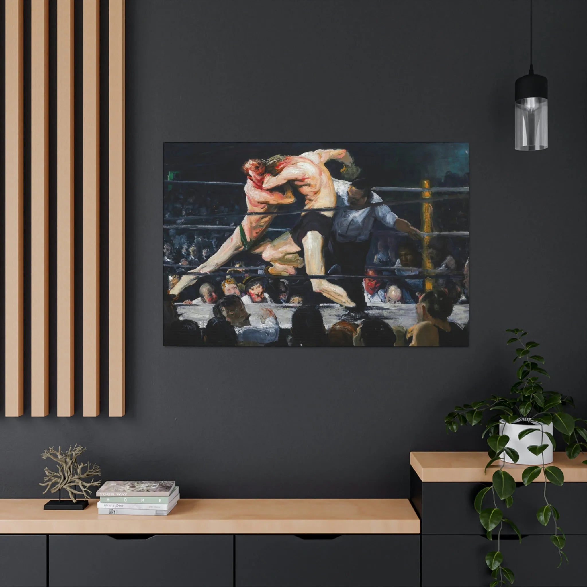 Stag at Sharkey’s George Bellows Art Canvas Gallery Wraps