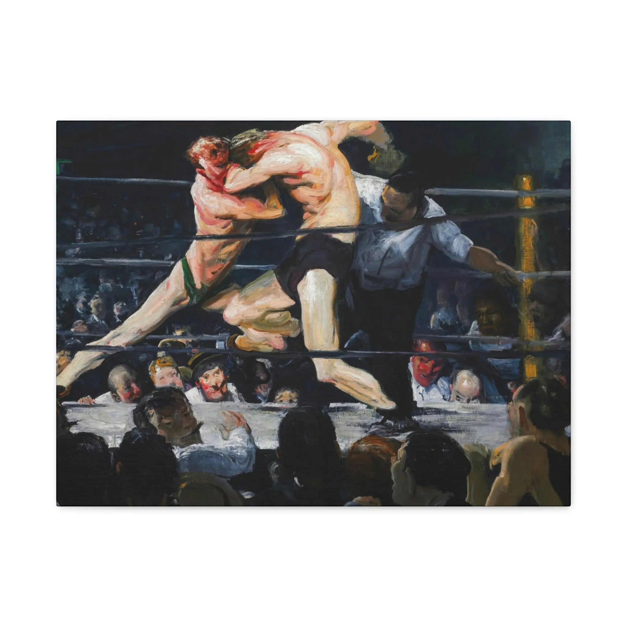 Stag at Sharkey’s George Bellows Art Canvas Gallery Wraps