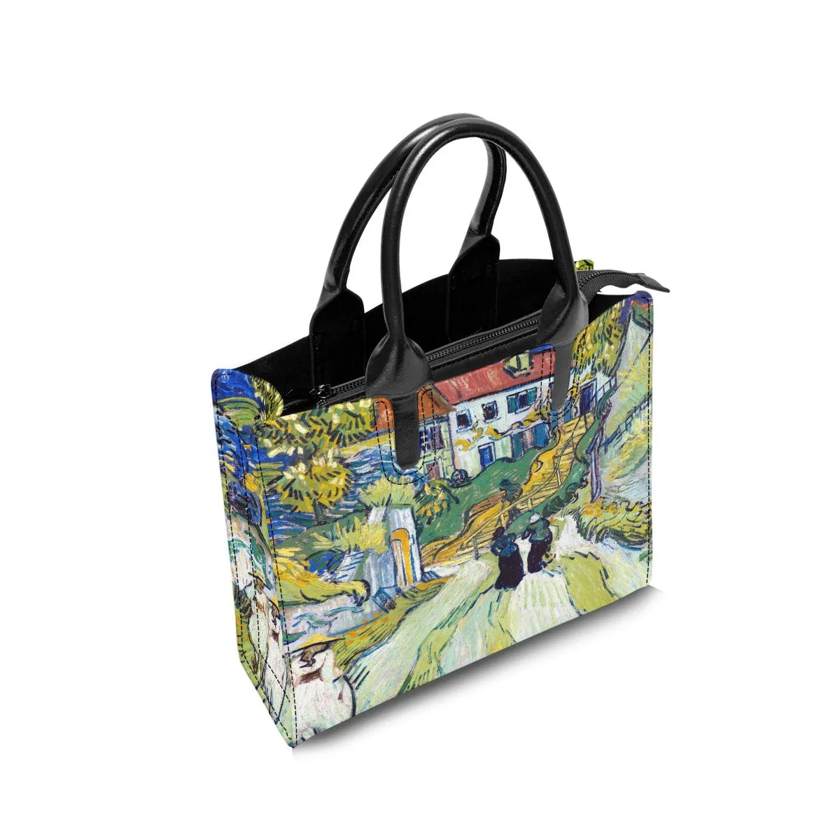 Stairway at Auvers by Vincent Van Gogh Fashion Handbag