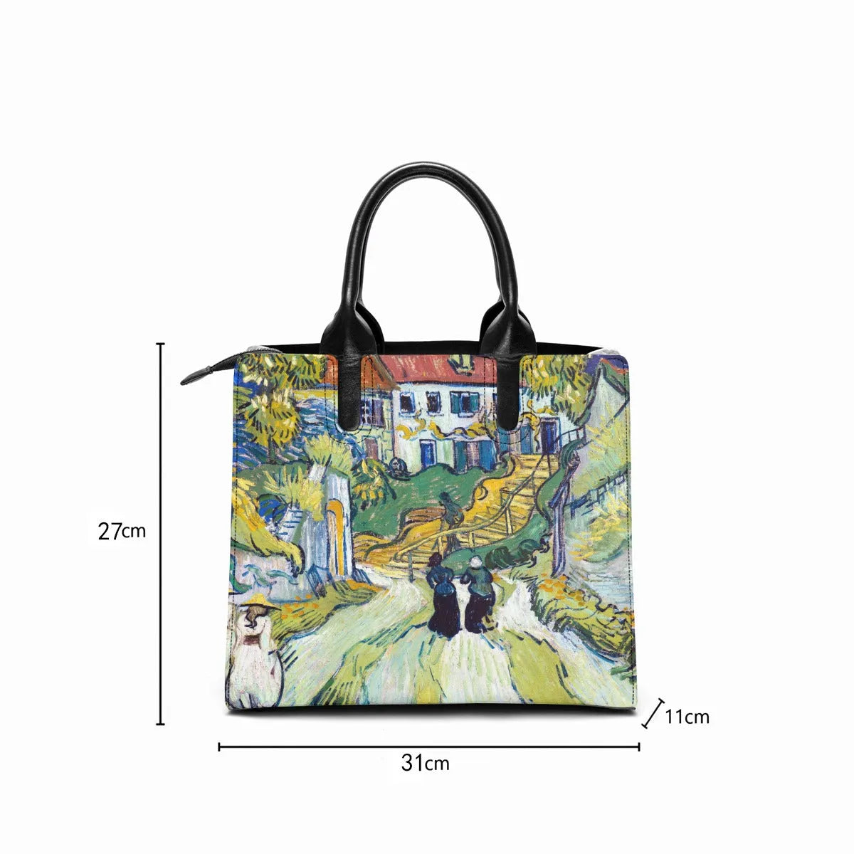 Stairway at Auvers by Vincent Van Gogh Fashion Handbag