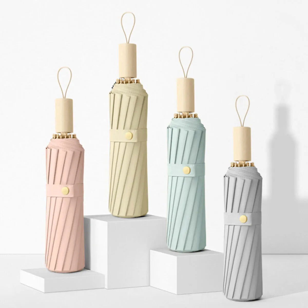 Stylish And Robust Pastel Colors Windproof Umbrella