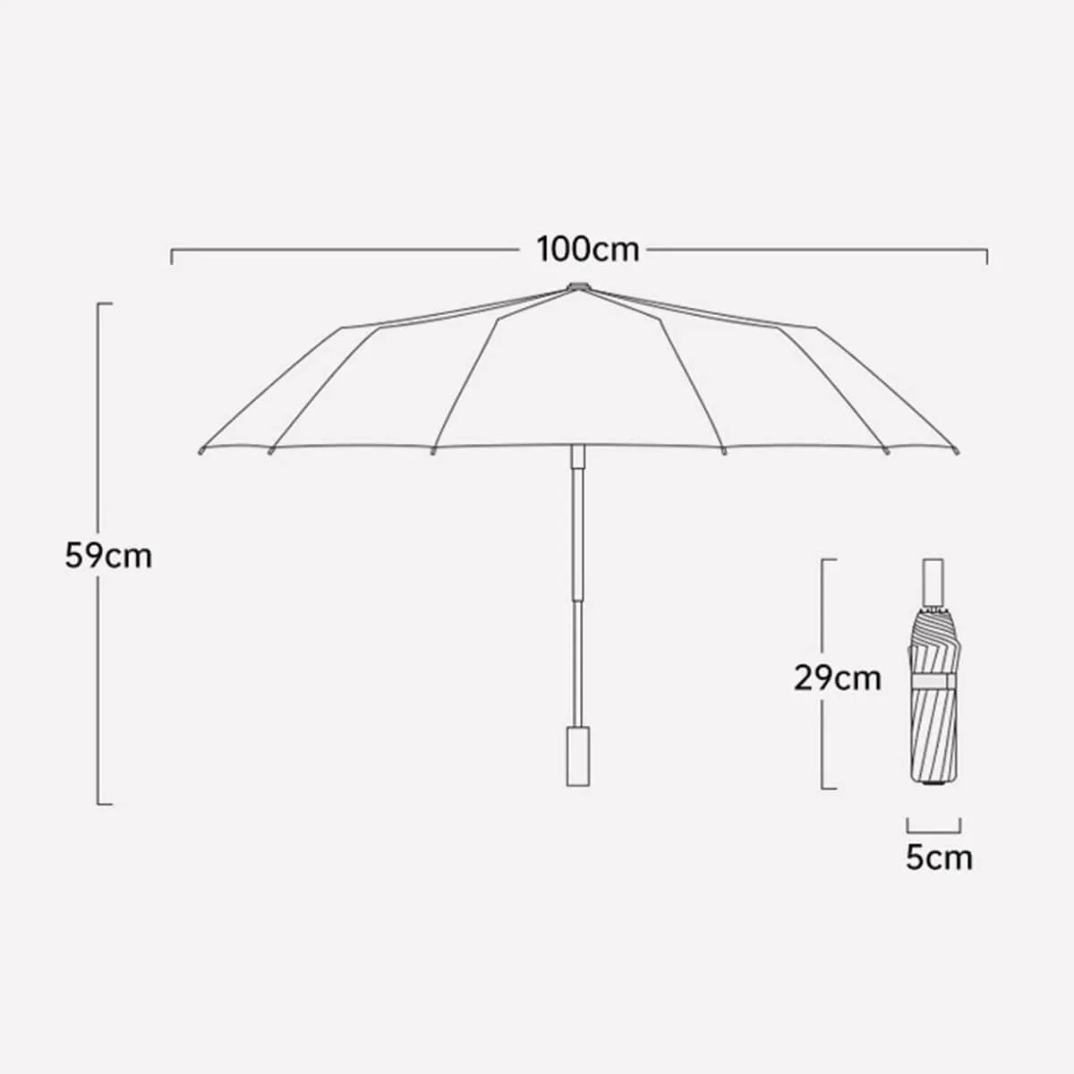 Stylish and Robust Pastel Colors Windproof Umbrella