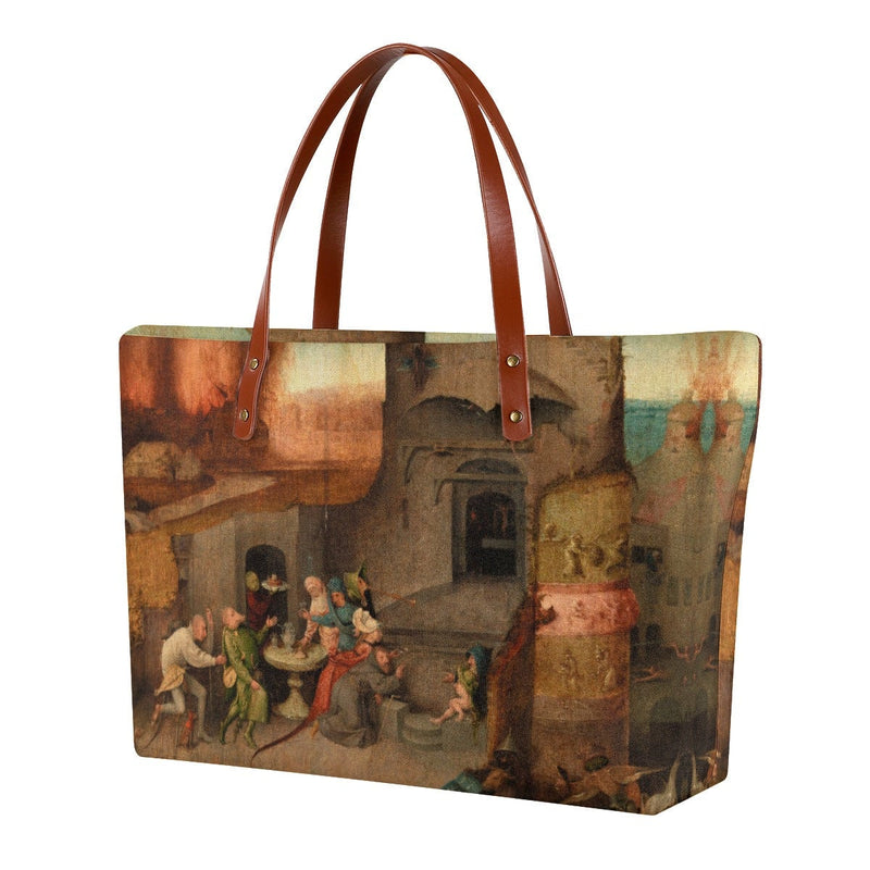 Temptation of Saint Anthony by Bosch Tote Bag