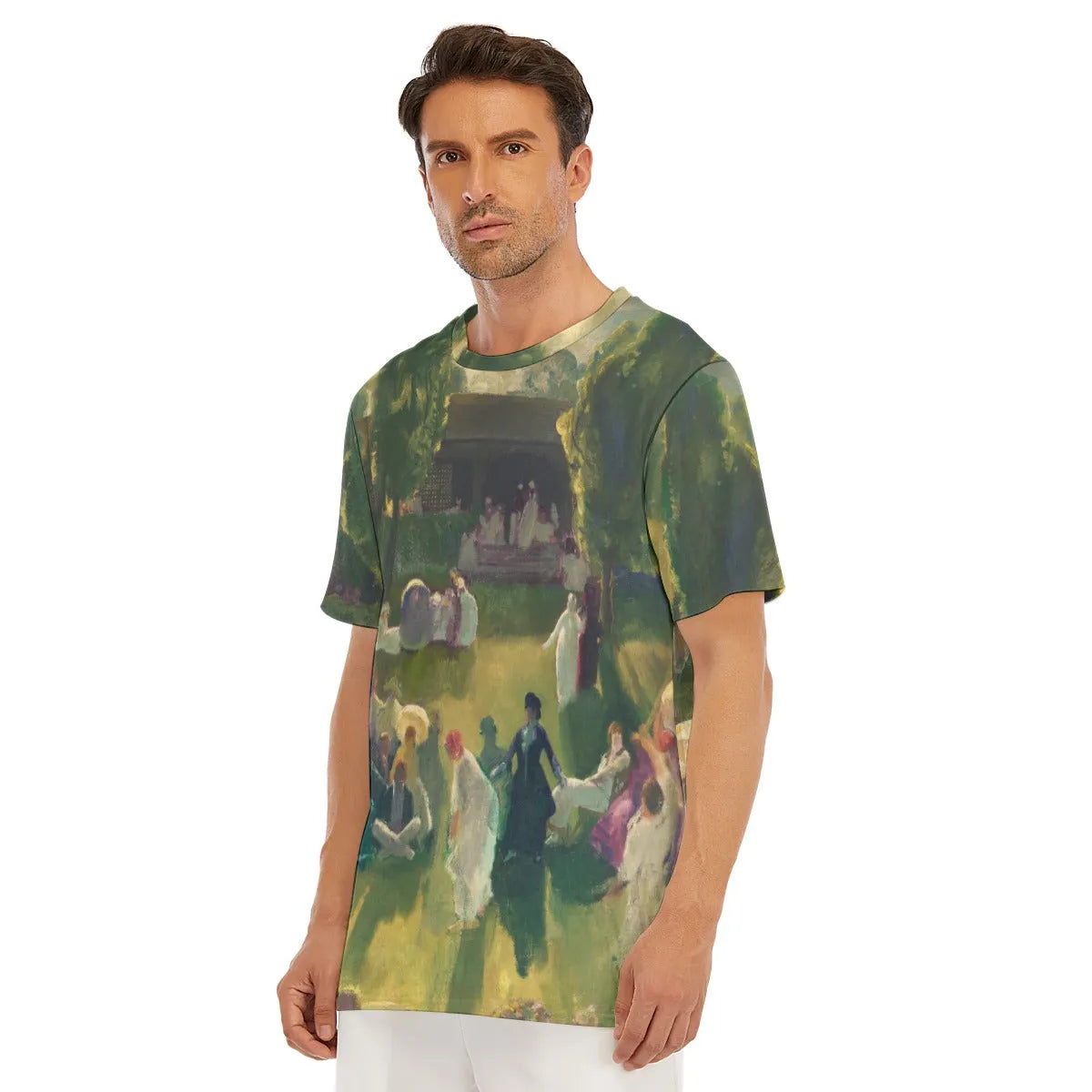 Tennis at Newport by George Bellows T-Shirt - Artistic Tee