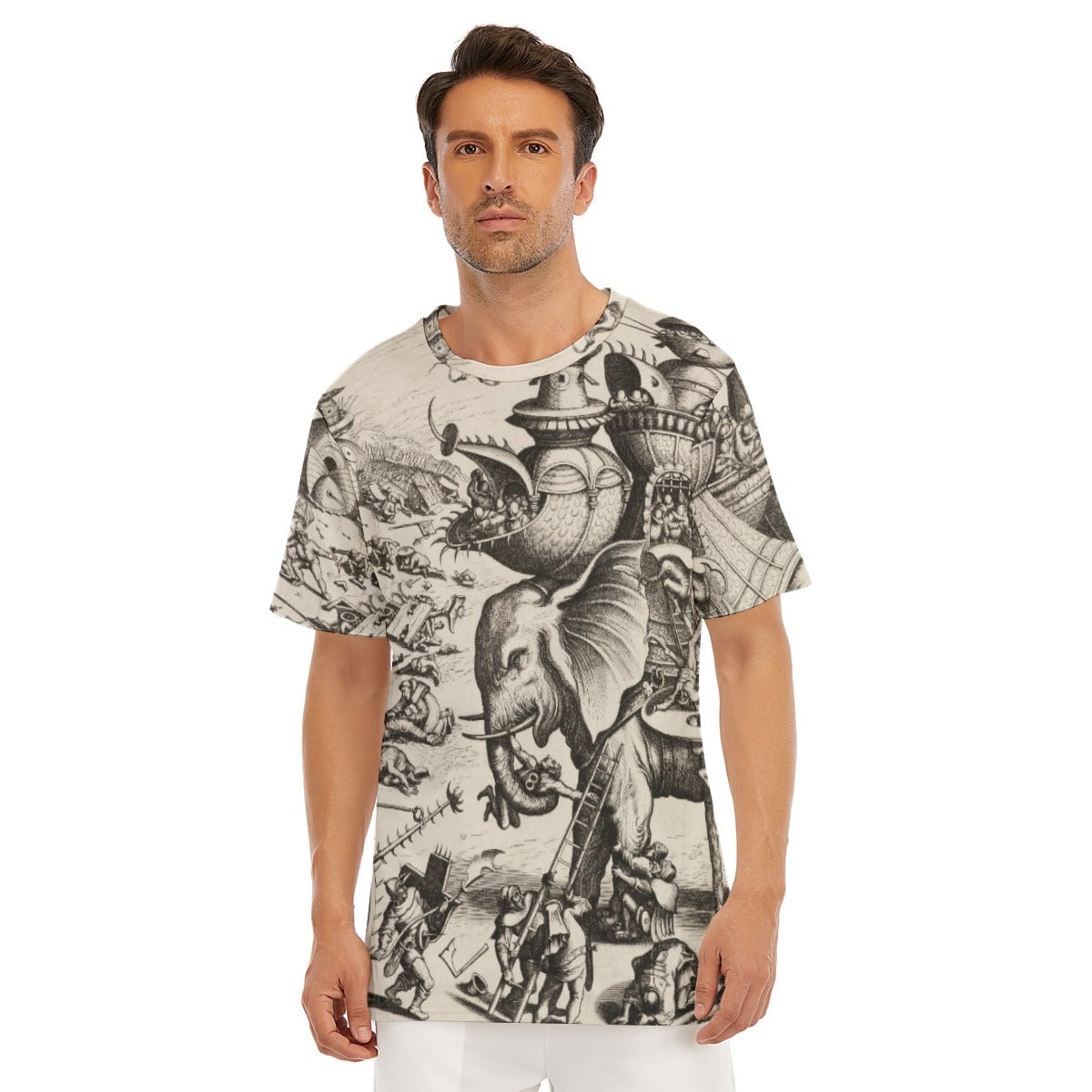 The Besieged Elephant by Hieronymus Bosch T-Shirt