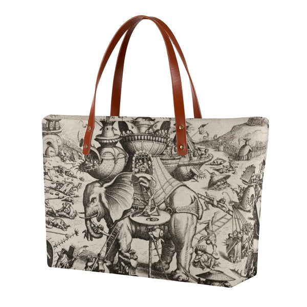The Besieged Elephant by Hieronymus Bosch Tote Bag