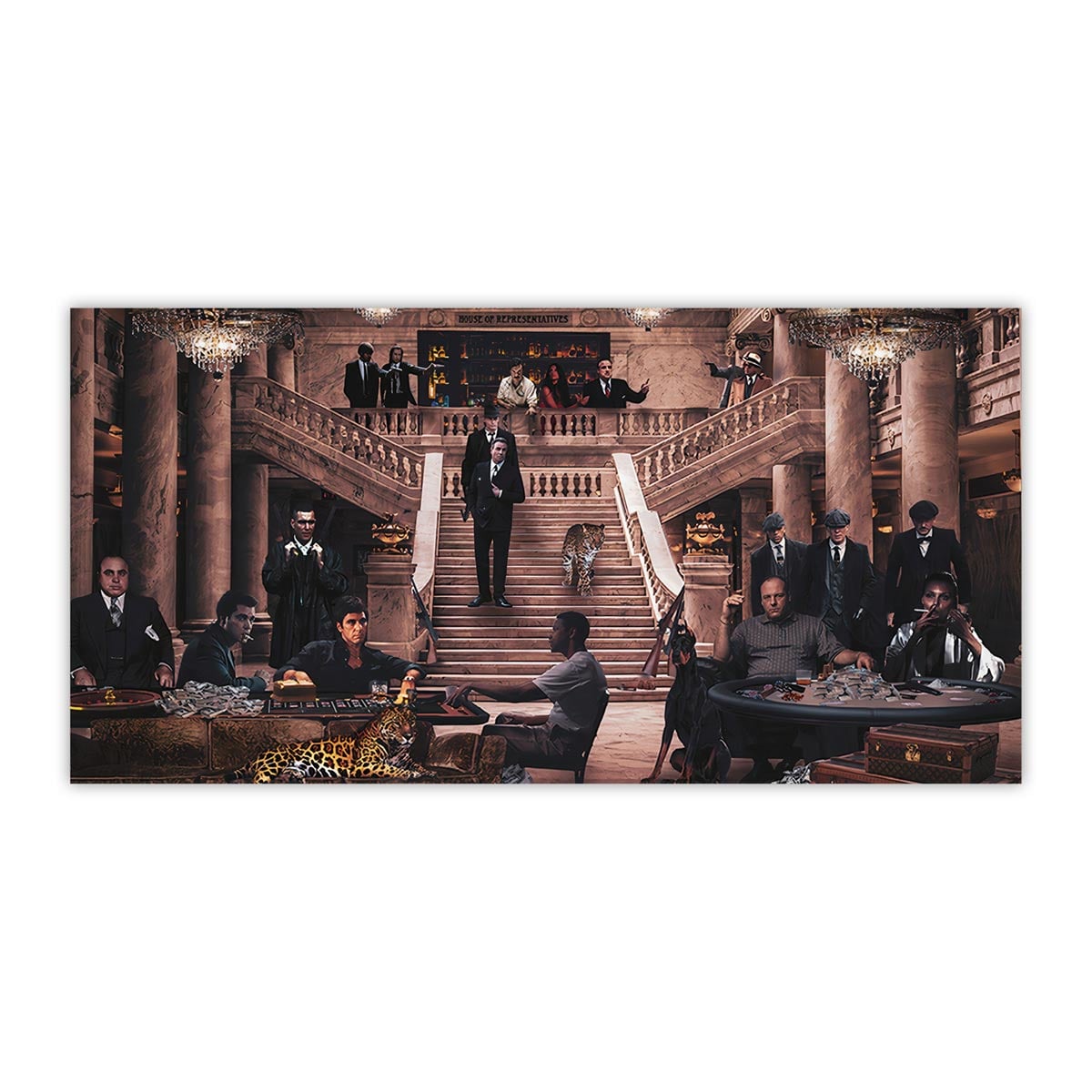 The Biggest Mobster Movie Famous Characters Canvas Print