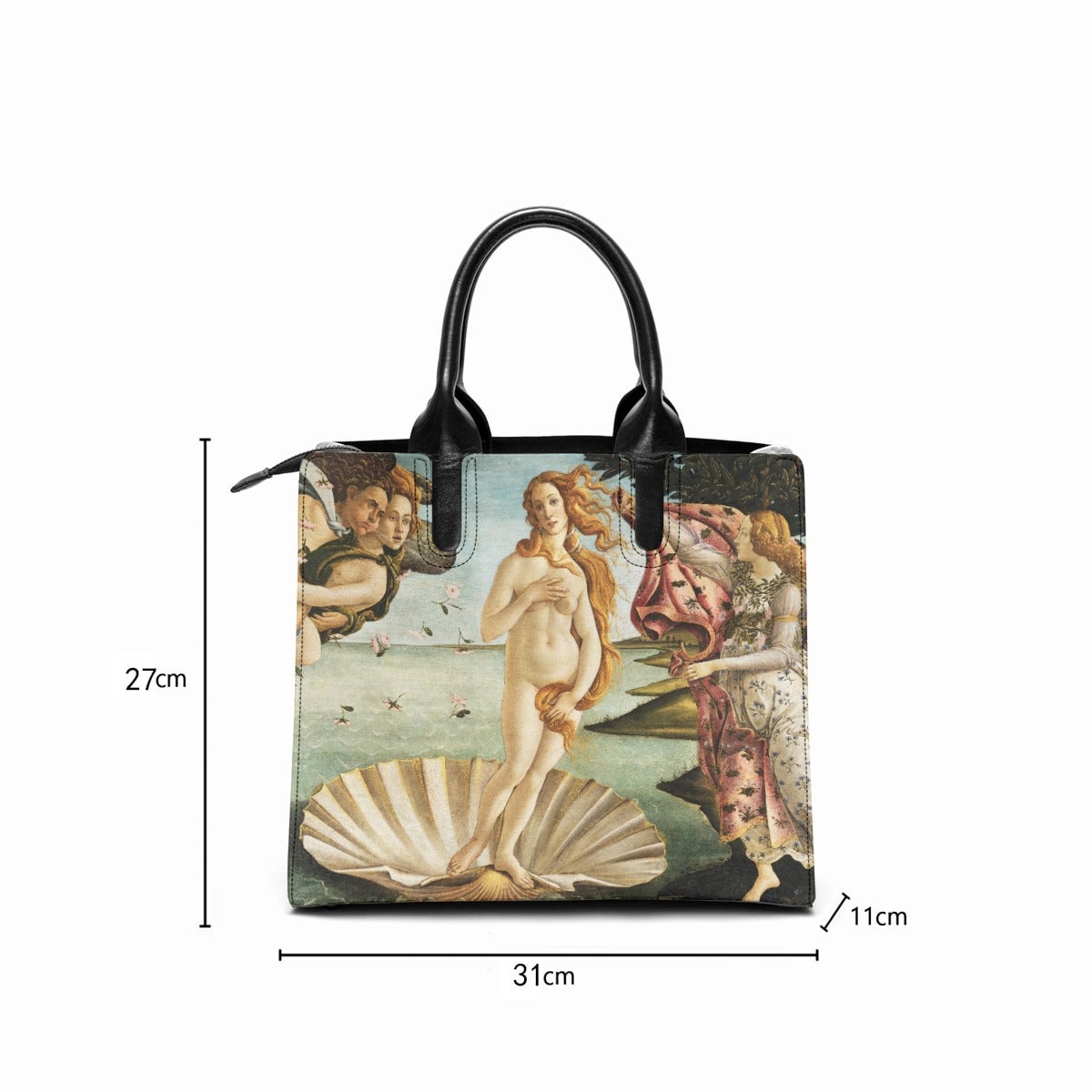 The Birth of Venus Sandro Botticelli Art Leather Handbag