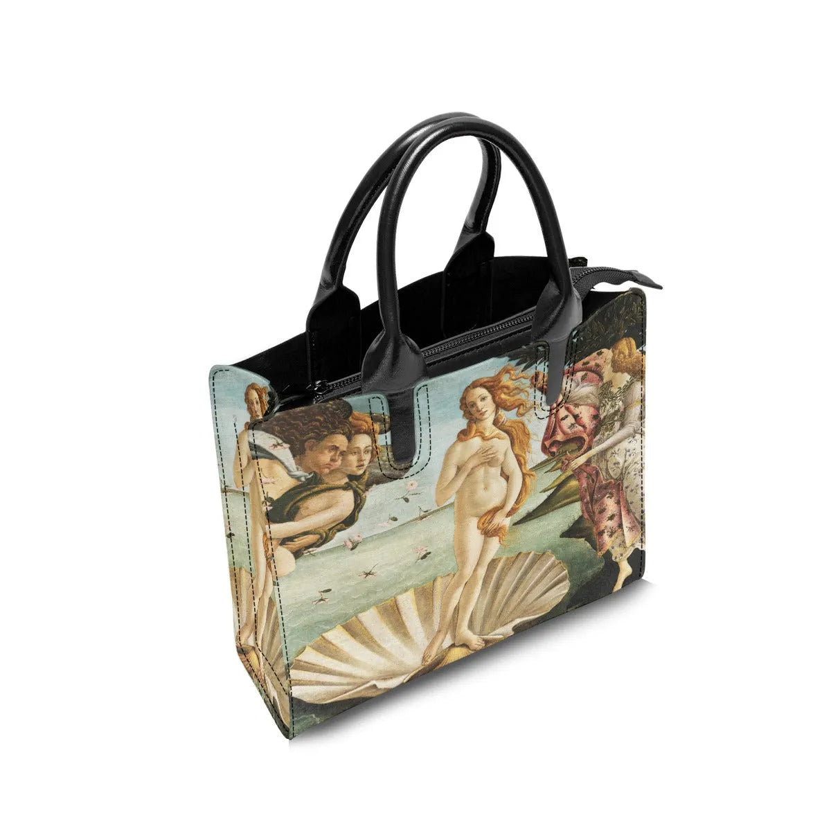 The Birth of Venus Sandro Botticelli Art Leather Handbag