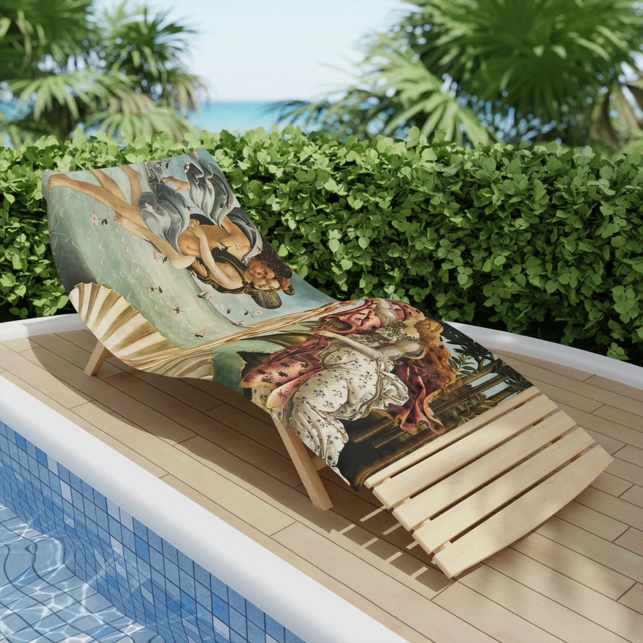 The Birth of Venus Sandro Botticelli Beach Towels