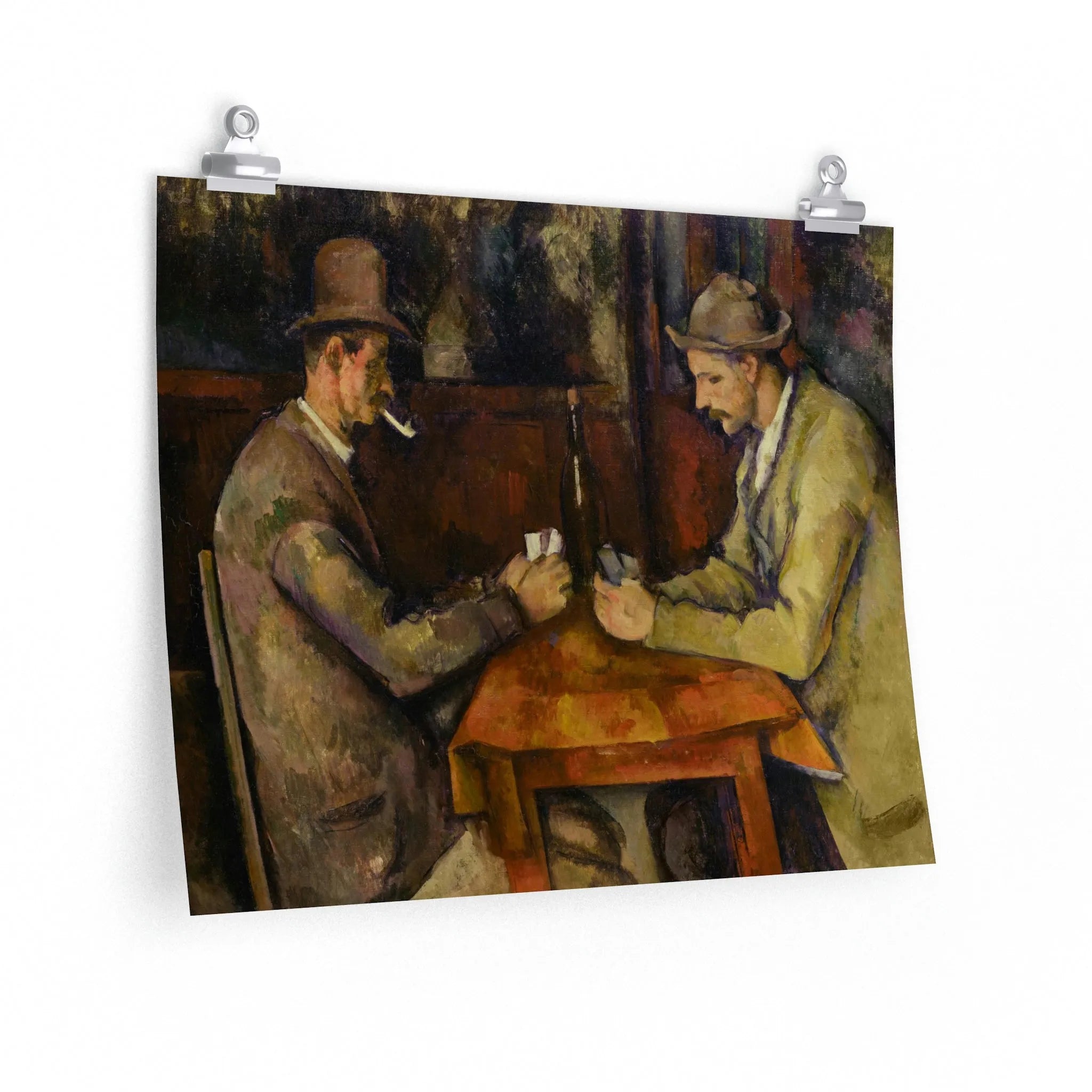 The Card Players by Paul Cézanne Art Premium Posters