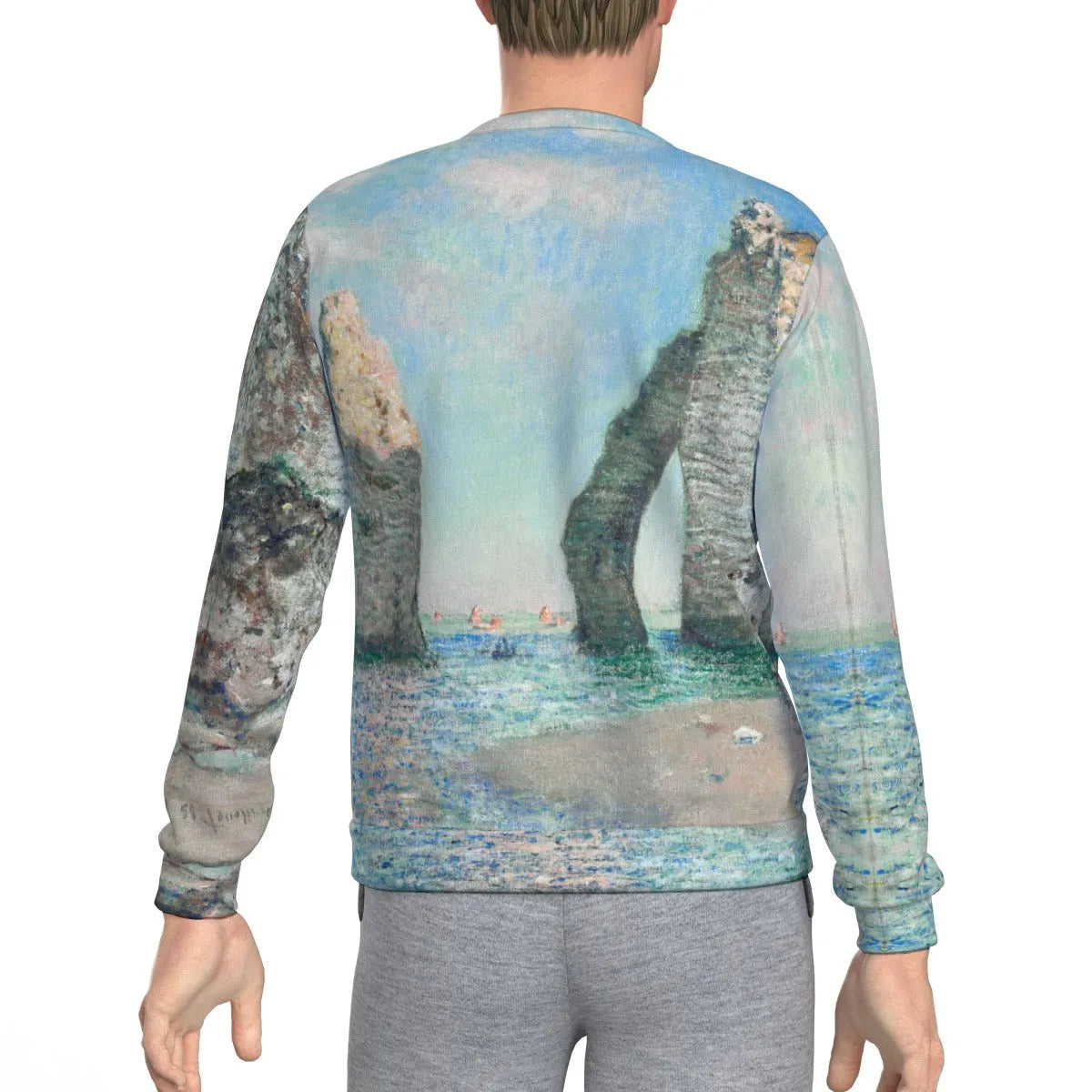 The Cliffs at Étretat by Claude Monet Art Sweatshirt