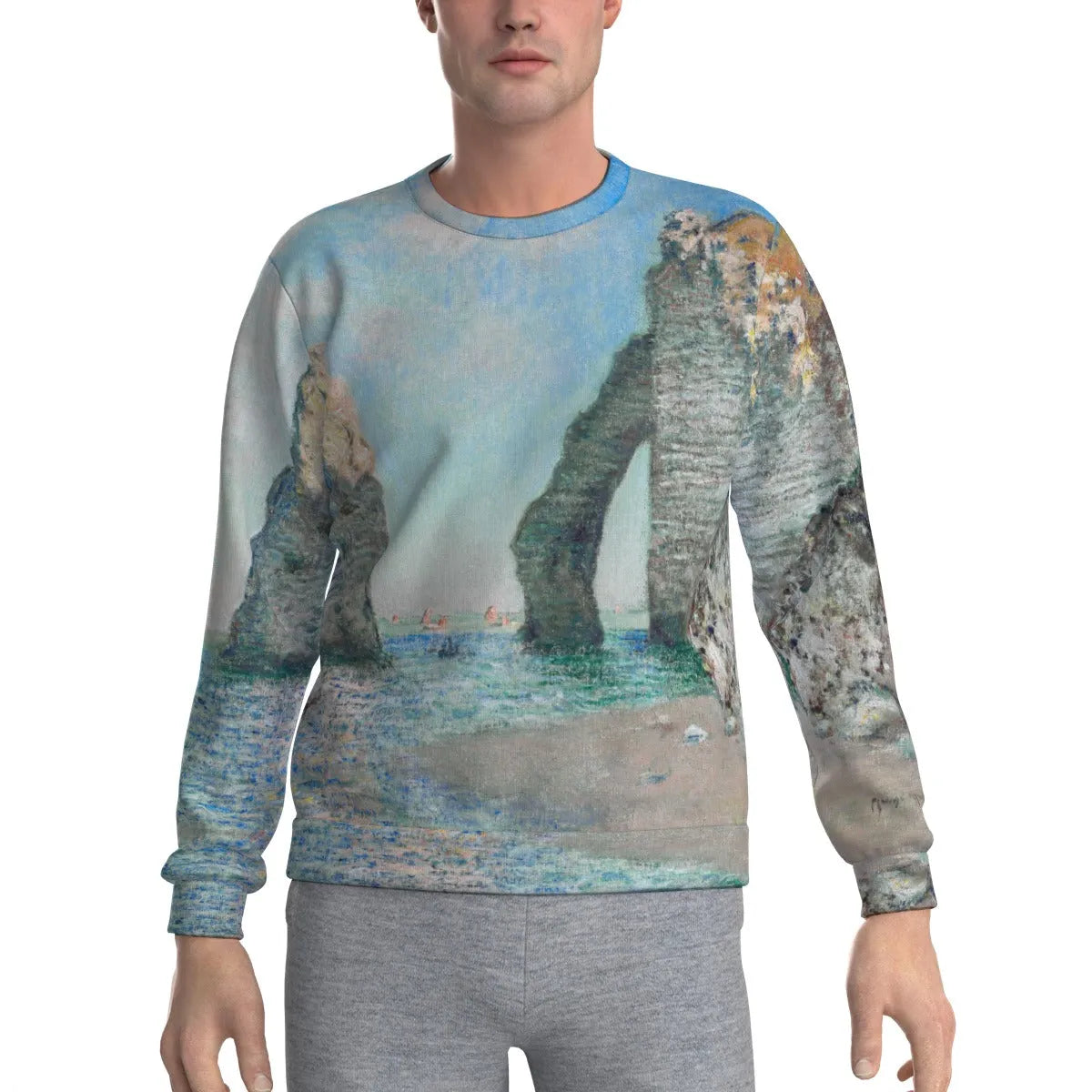 The Cliffs at Étretat by Claude Monet Art Sweatshirt