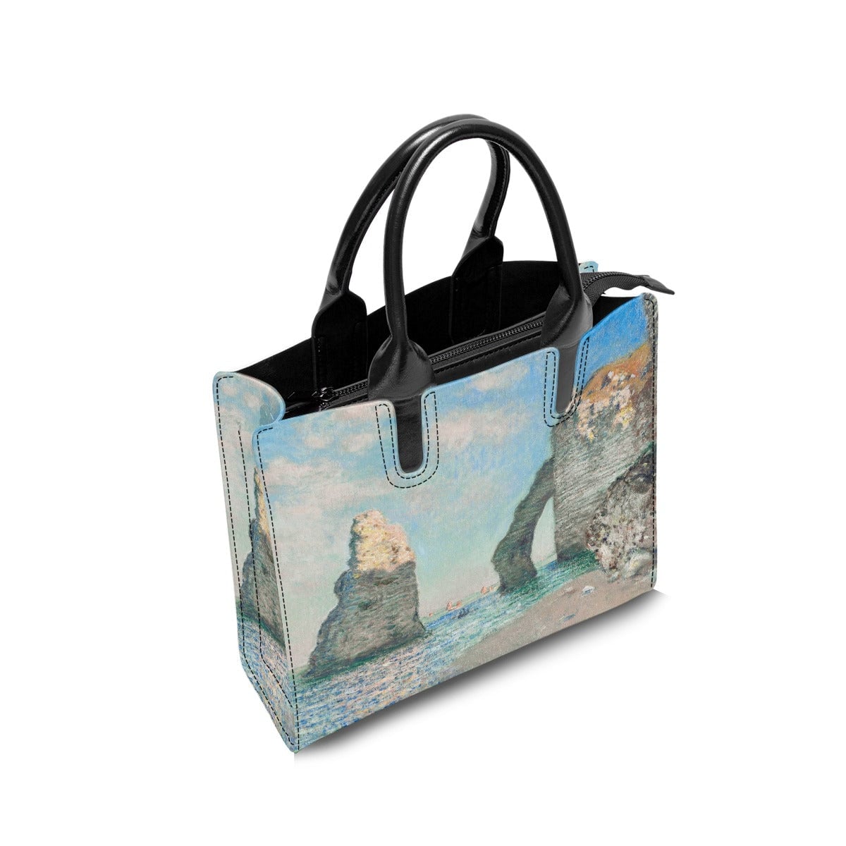 The Cliffs at Étretat by Claude Monet Fashion Handbag