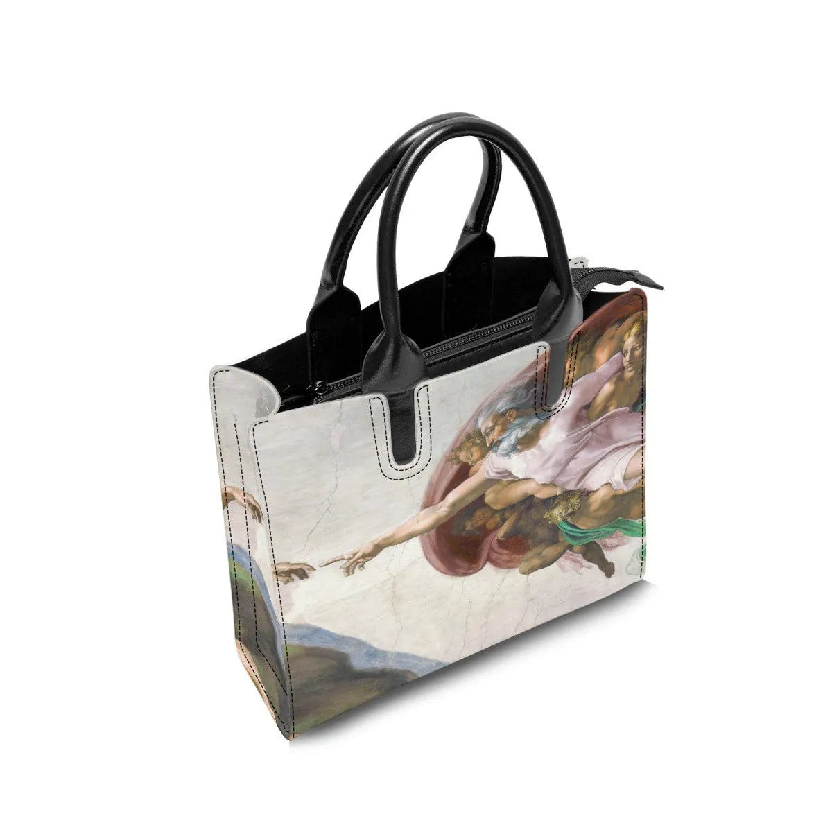 The Creation of Adam Michelangelo Art Fashion Handbag