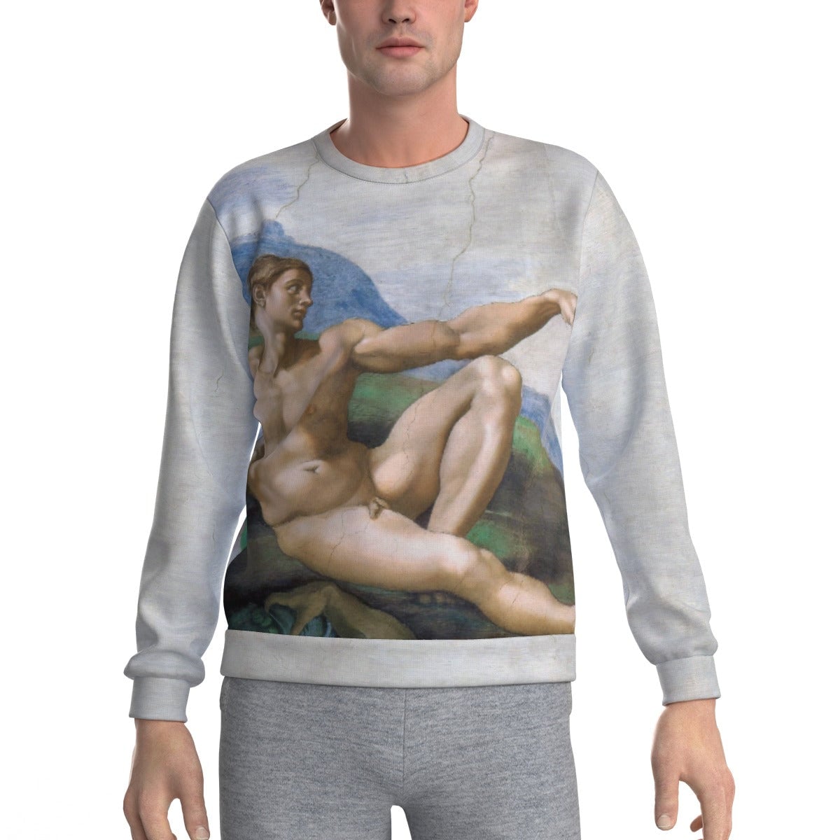 The Creation of Adam Michelangelo Art Sweatshirt
