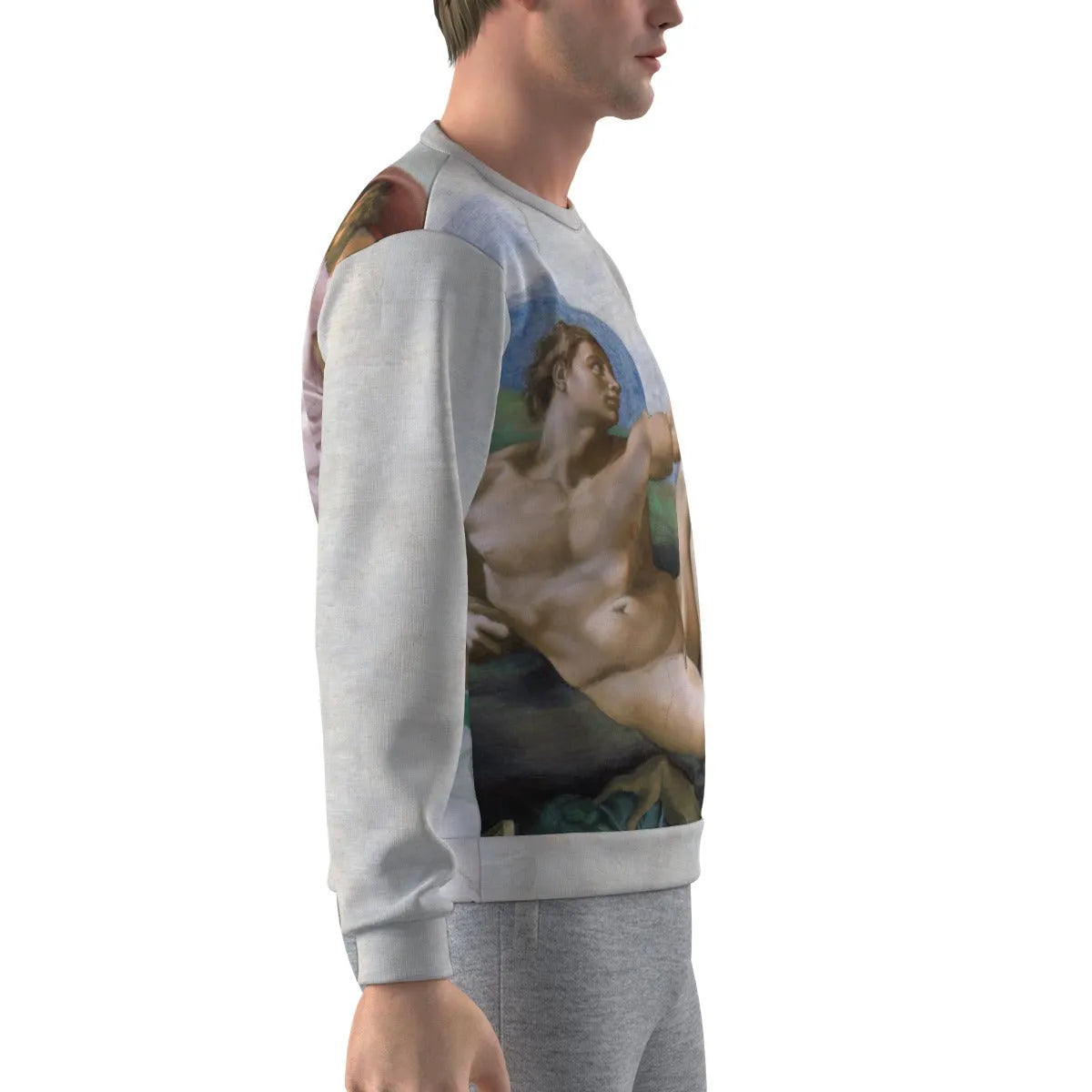 The Creation of Adam Michelangelo Art Sweatshirt