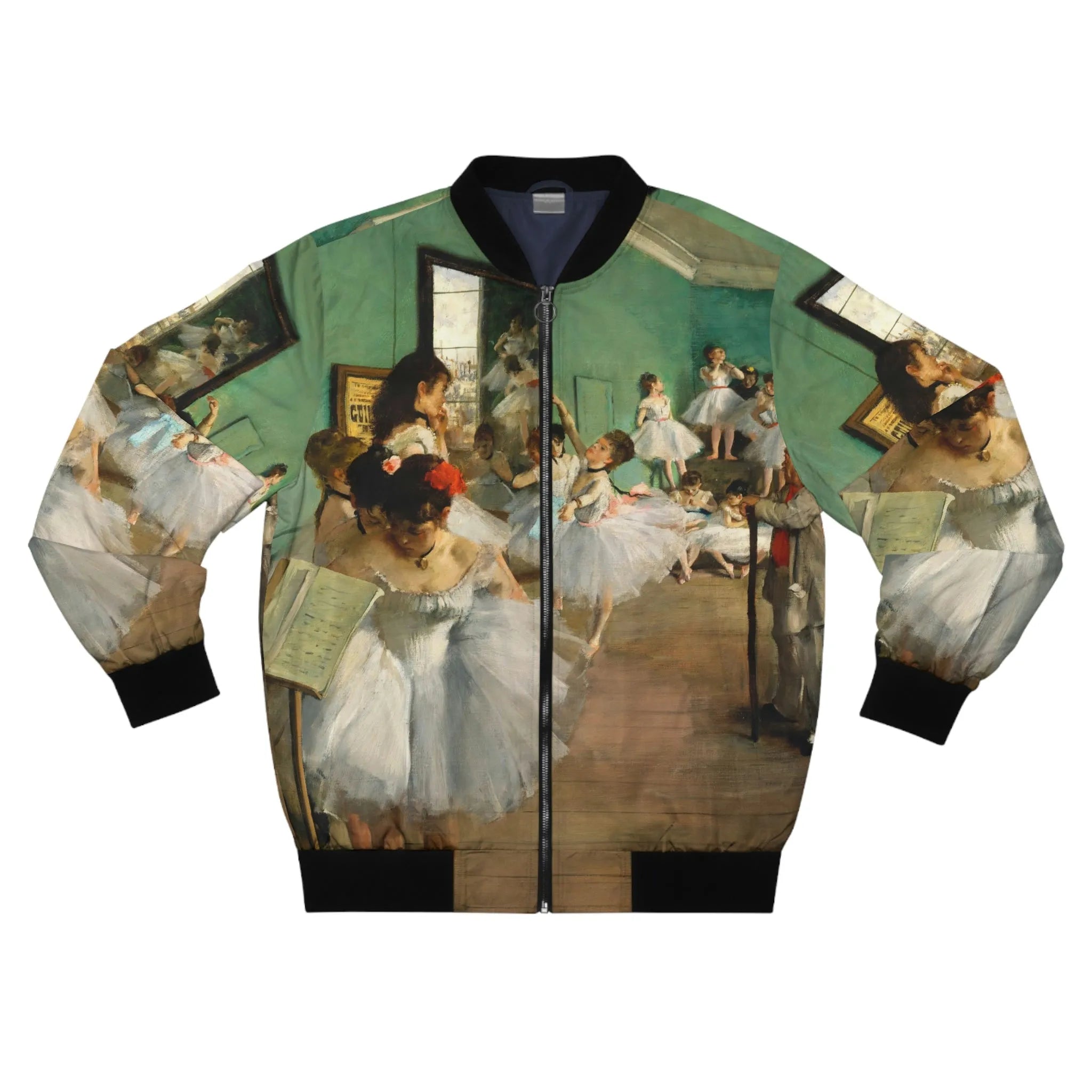 The Dance Class 1874 Ballet Bomber Jacket - Edgar Degas Art