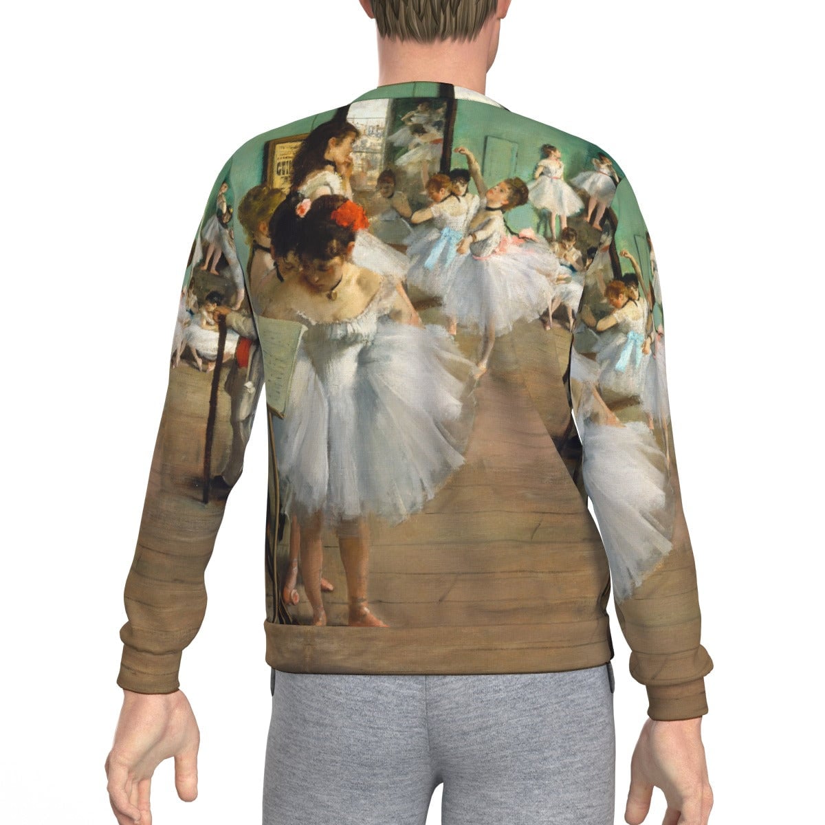 The Dance Class by Edgar Degas Ballet Sweatshirt