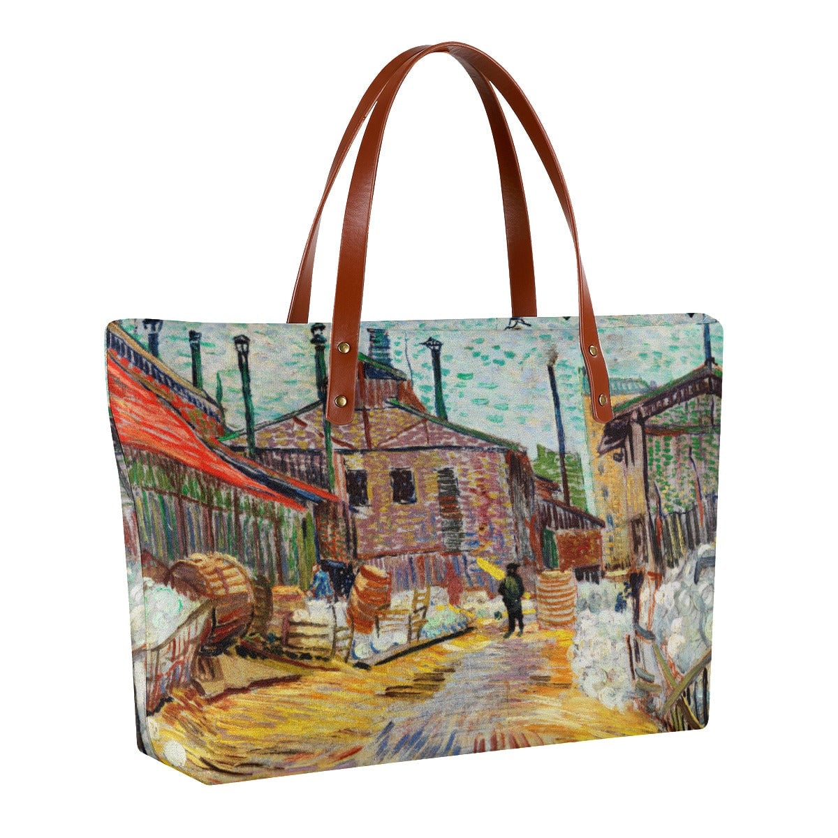 The Factory by Vincent Van Gogh Tote Bag