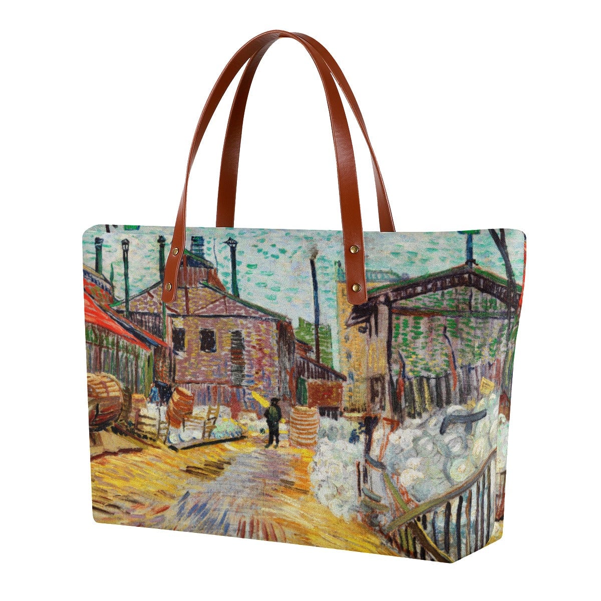 The Factory by Vincent Van Gogh Tote Bag