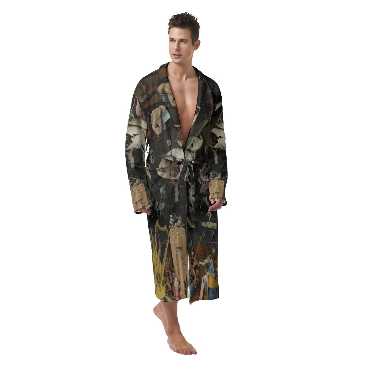 The Garden of Earthly Delights Hieronymus Bosch Fleece Robe