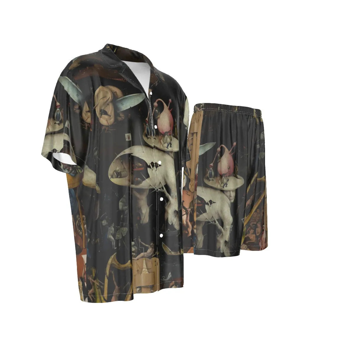 The Garden of Earthly Delights Hieronymus Bosch Silk Shirt Suit Set