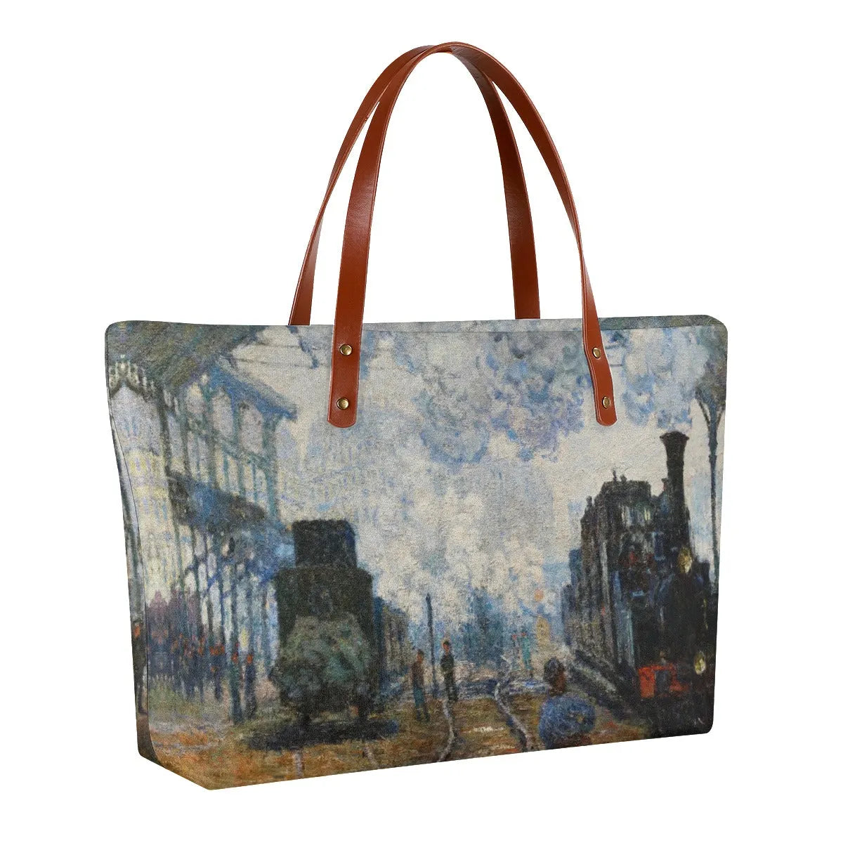 The Gare Saint-Lazare Arrival of a Train Tote Bag