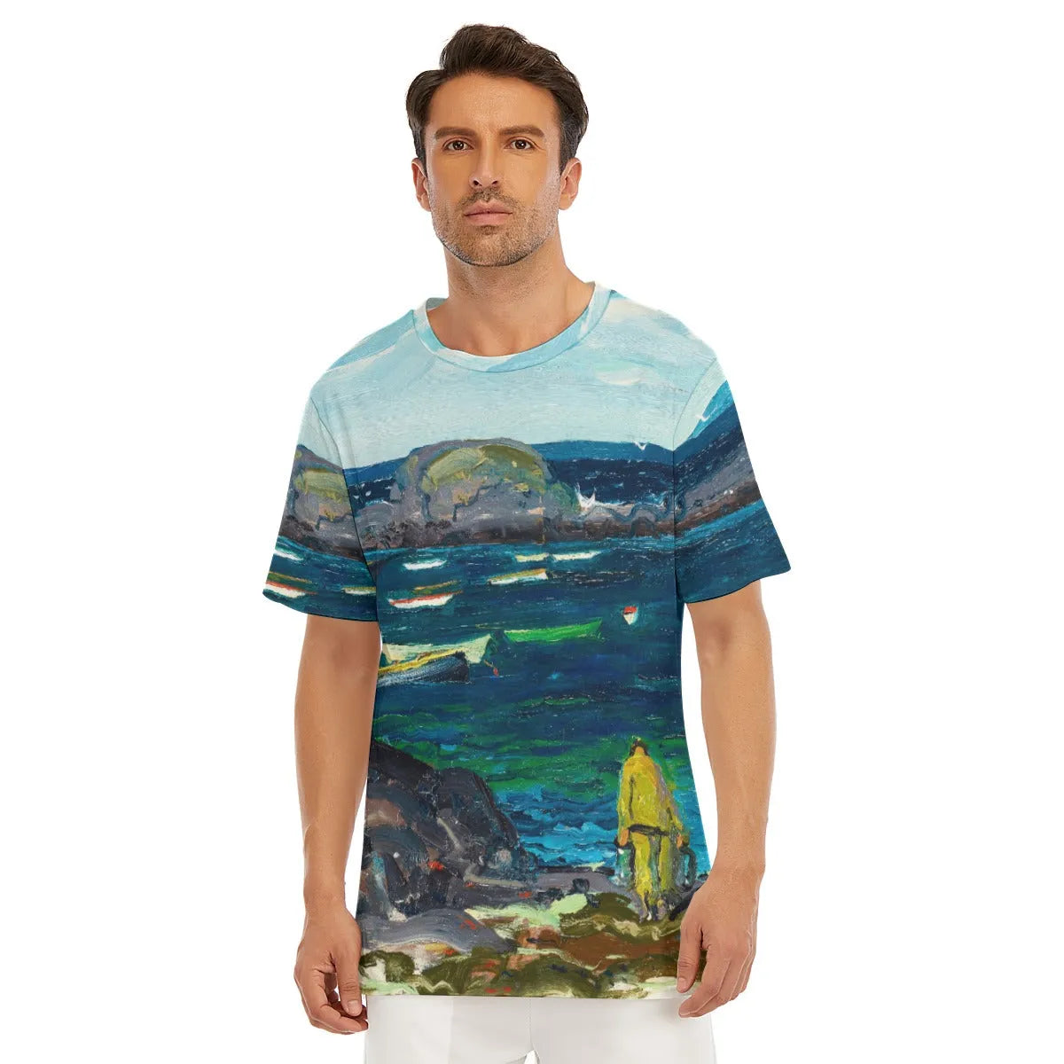 The Harbor Monhegan Coast Maine by George Bellows T-Shirt