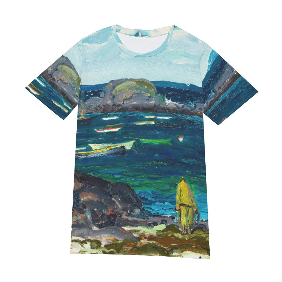 The Harbor Monhegan Coast Maine by George Bellows T-Shirt