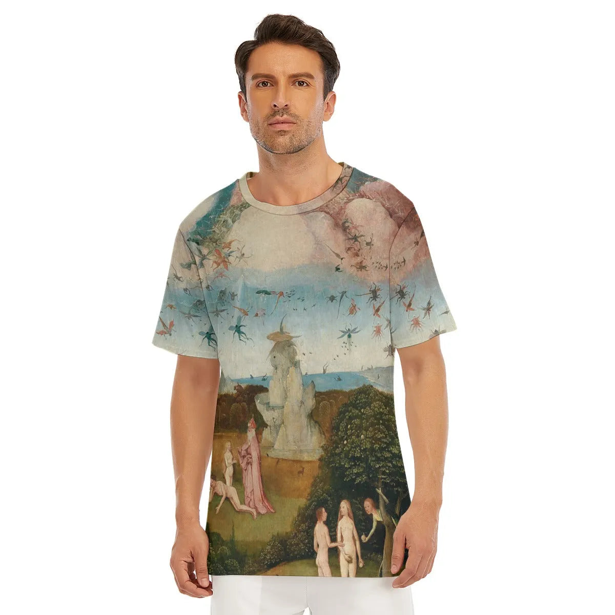 The Haywain Triptych Left by Hieronymus Bosch T-Shirt