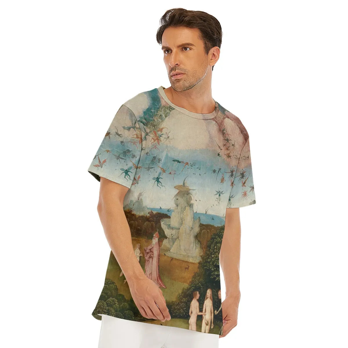 The Haywain Triptych Left by Hieronymus Bosch T-Shirt