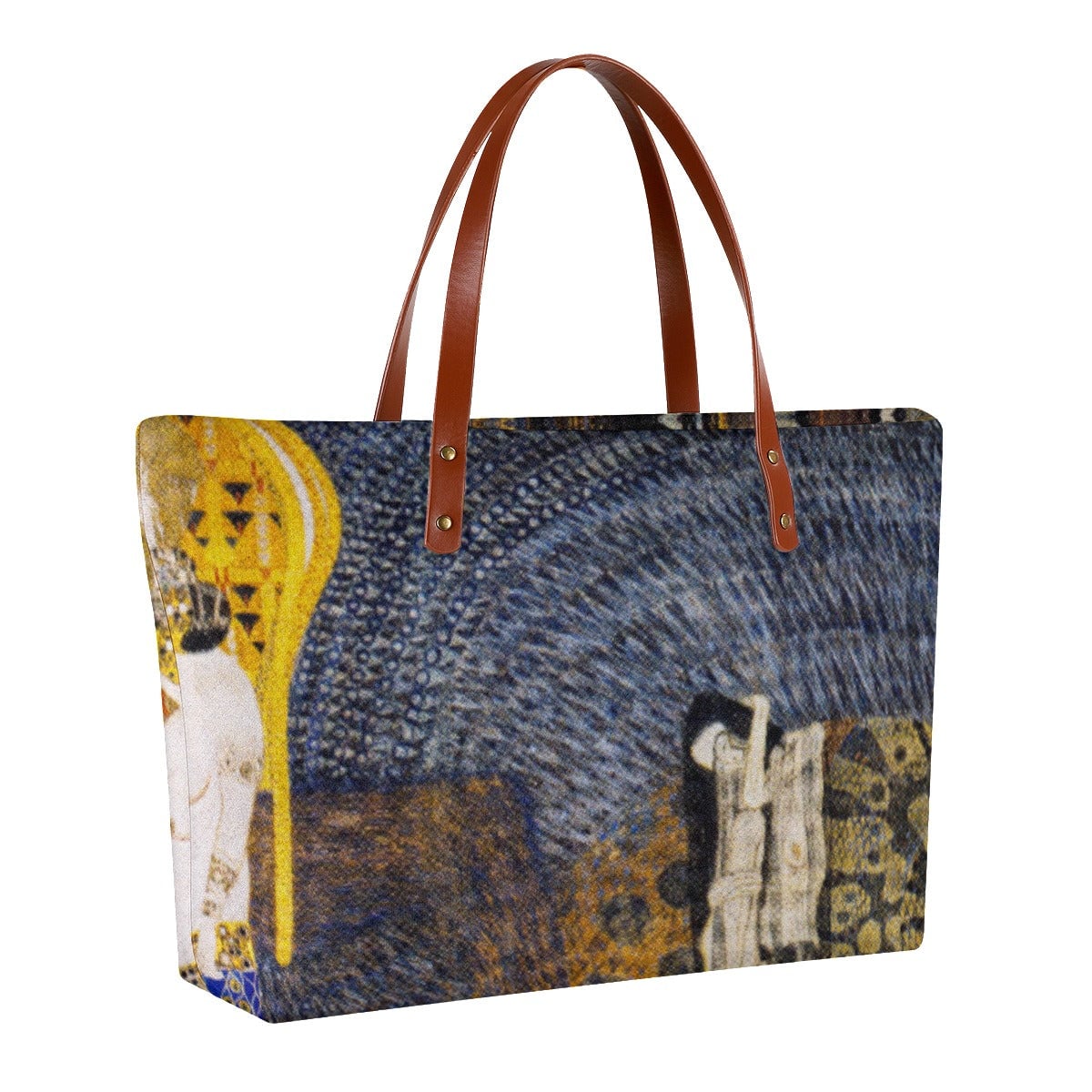The Hostile Powers by Gustav Klimt Art Waterproof Tote Bag