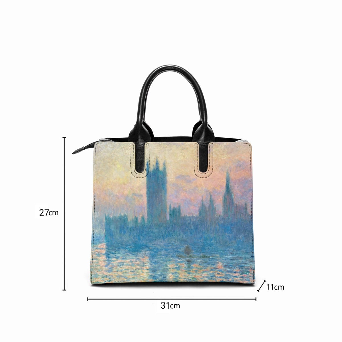 The Houses of Parliament by Claude Monet Fashion Handbag