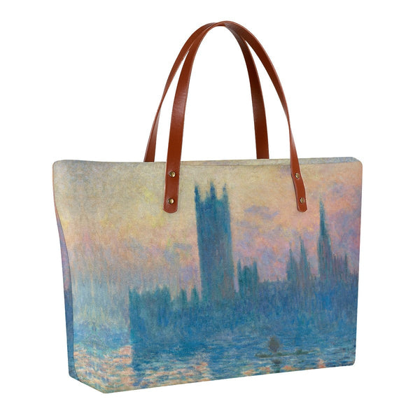 The Houses of Parliament by Claude Monet Tote Bag