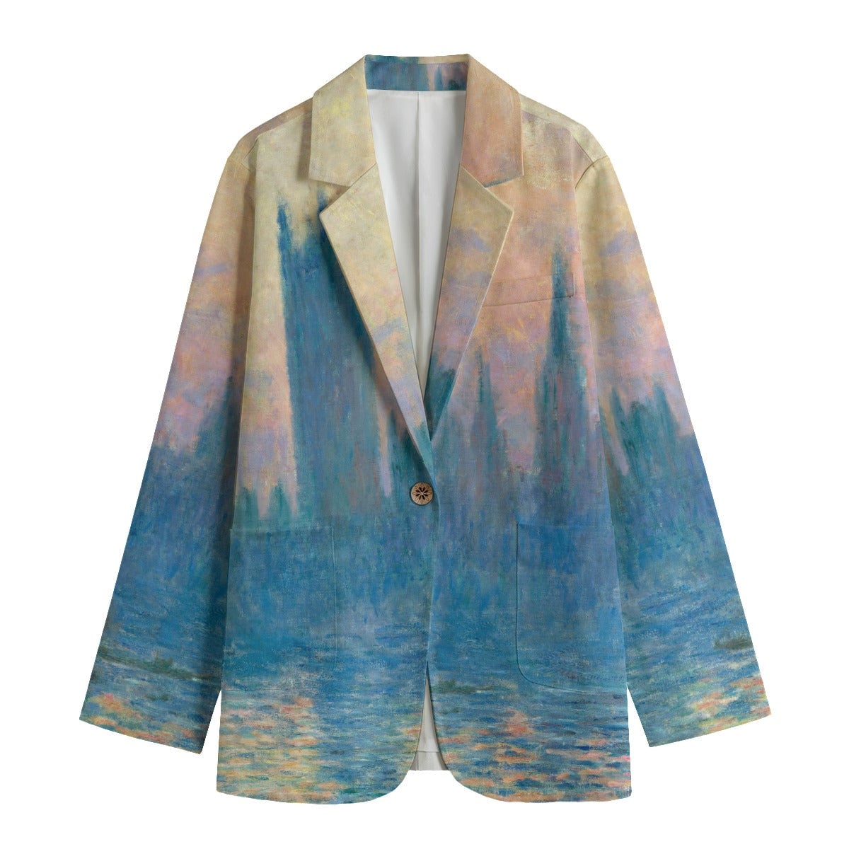 The Houses of Parliament by Claude Monet Women’s Blazer