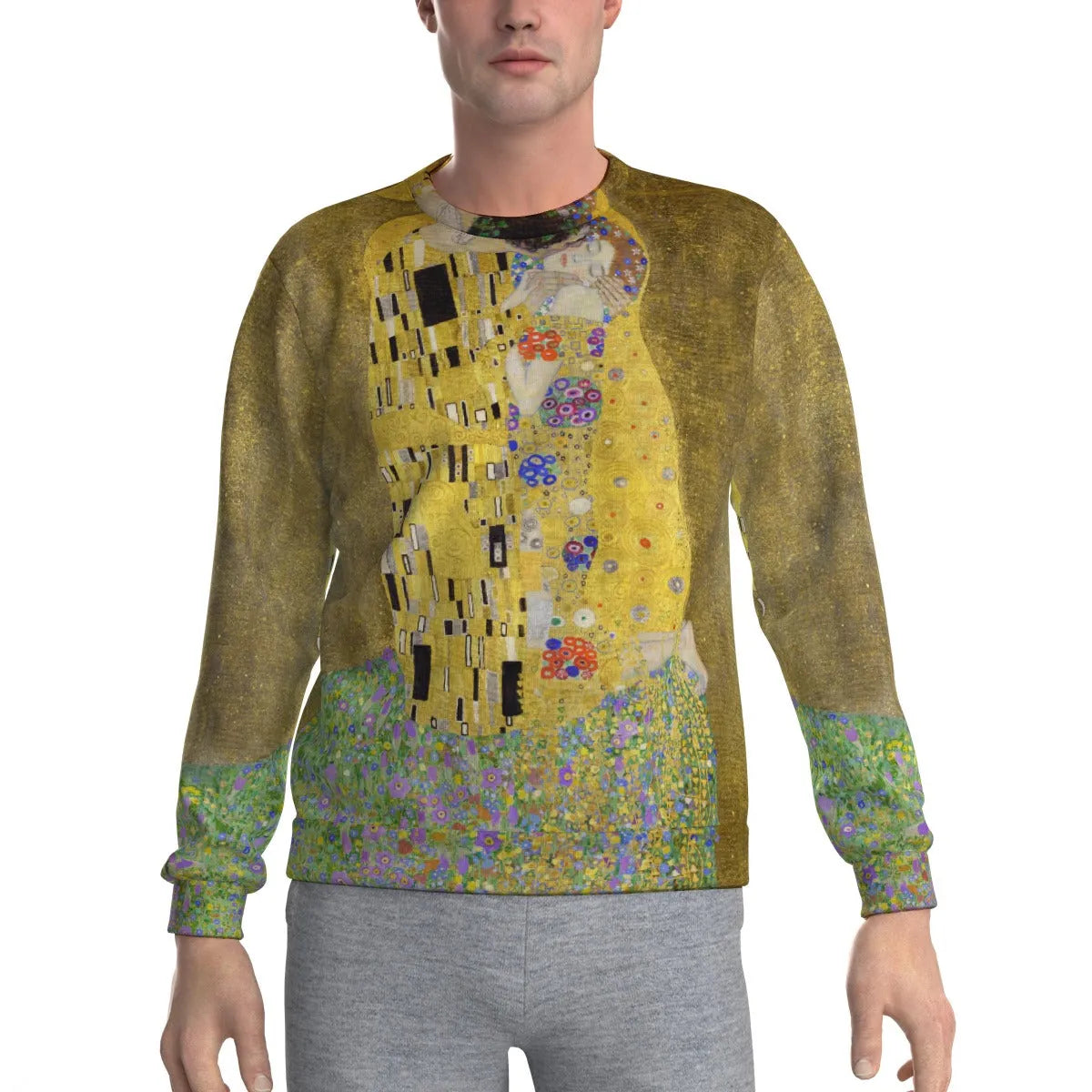 The Kiss by Gustav Klimt Art Sweatshirt